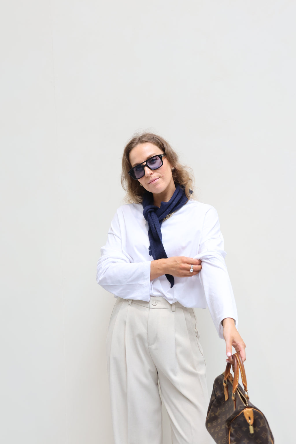 Annabel oversized longsleeve wit