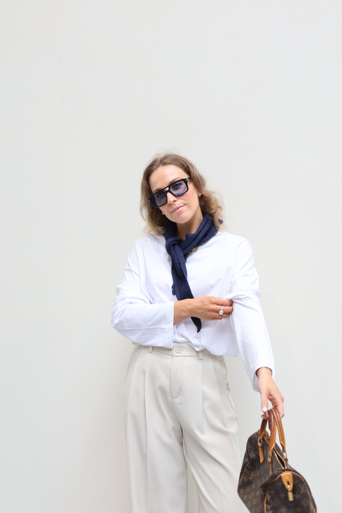 Annabel oversized longsleeve wit