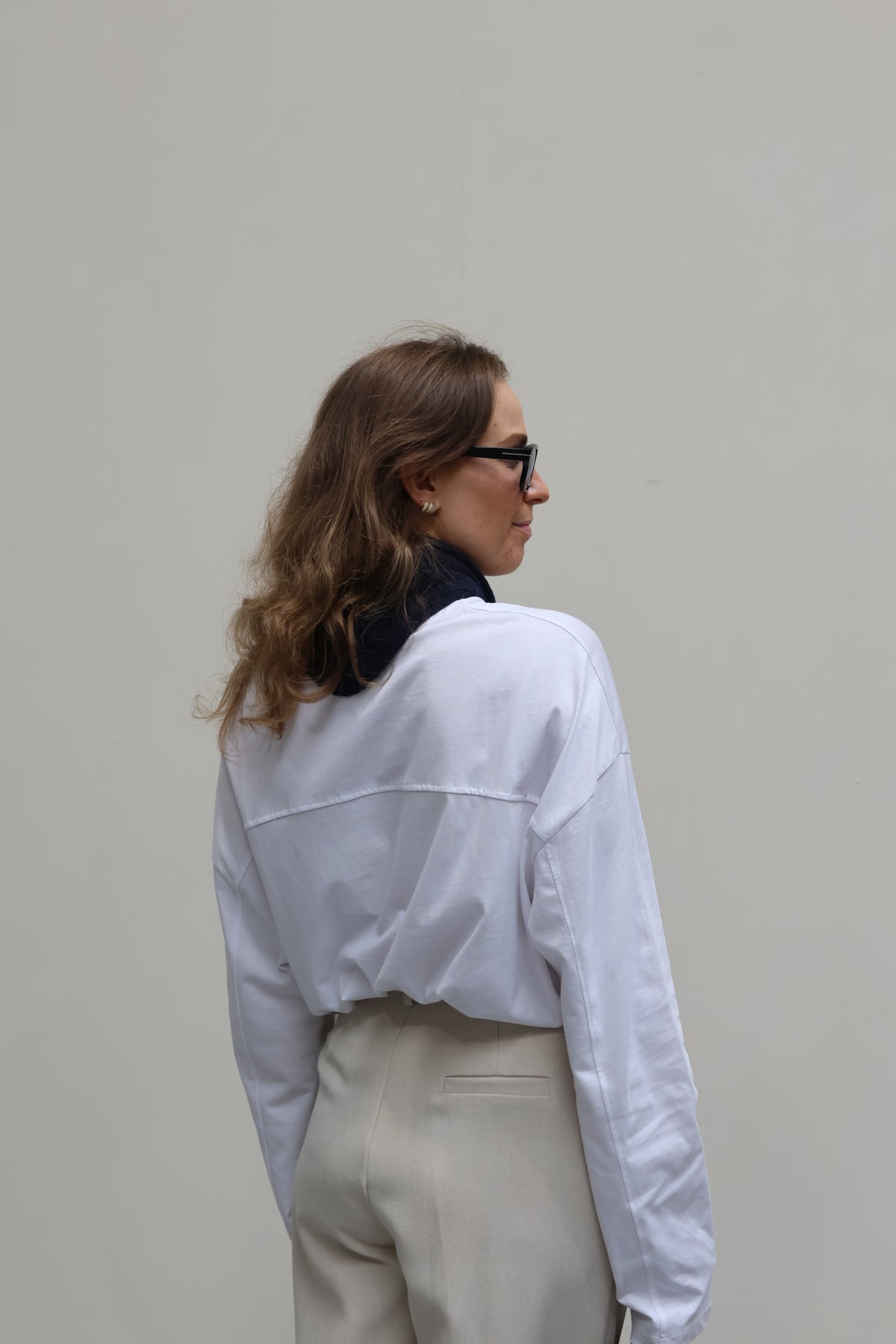 Annabel oversized longsleeve wit