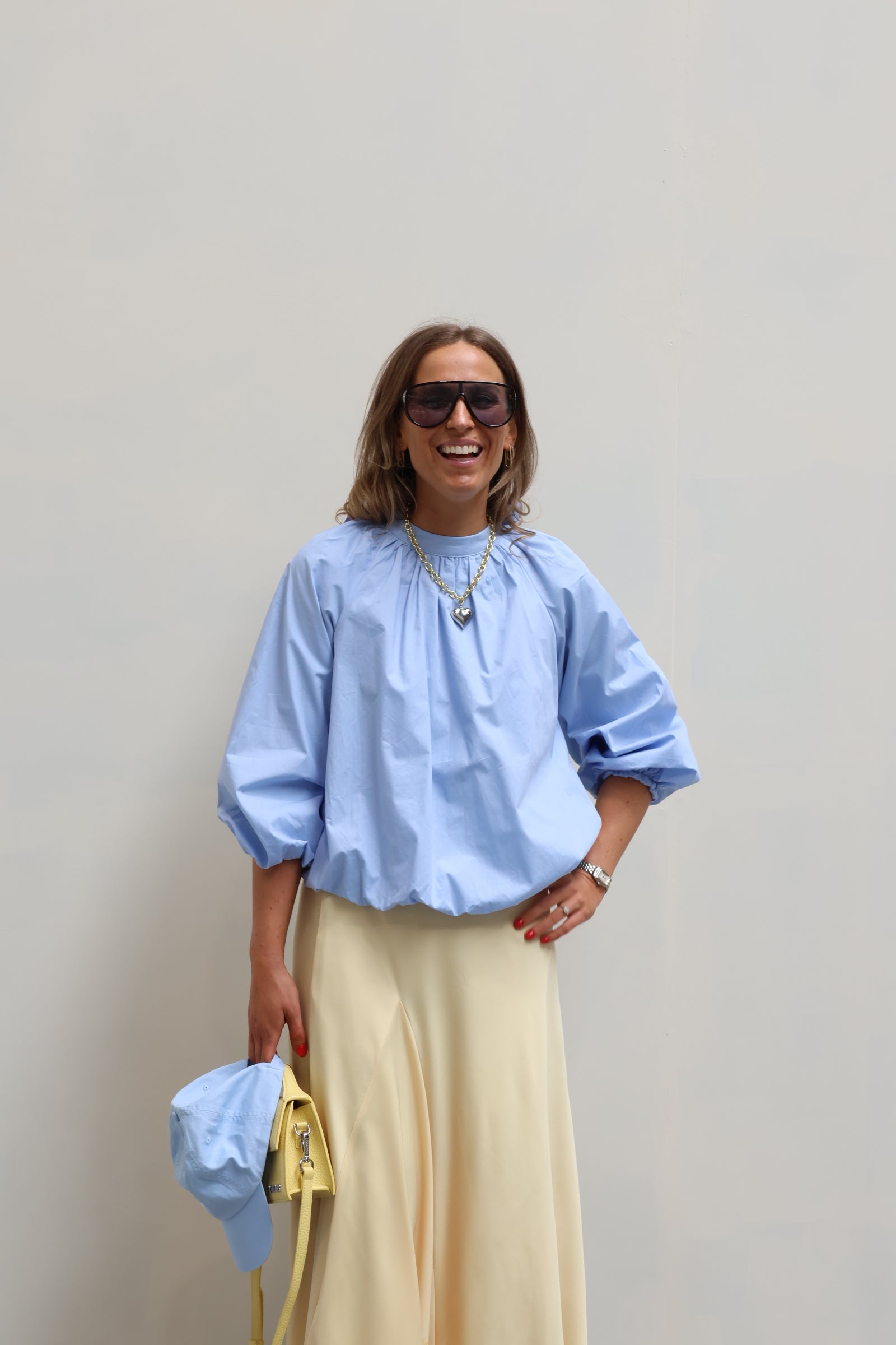 PRE-ORDER Rio open rug blouse blauw