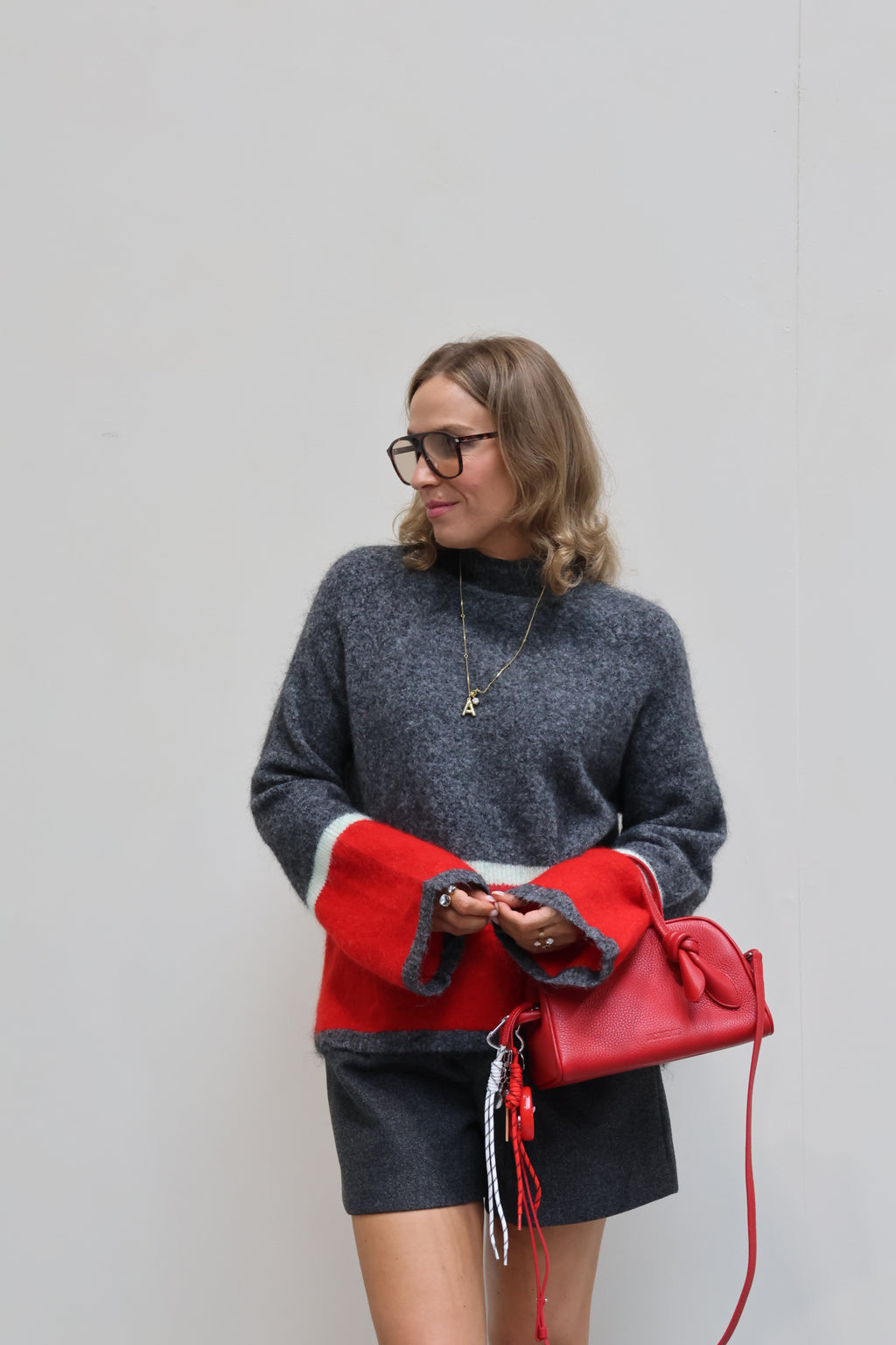 Colette trui met rode streep
