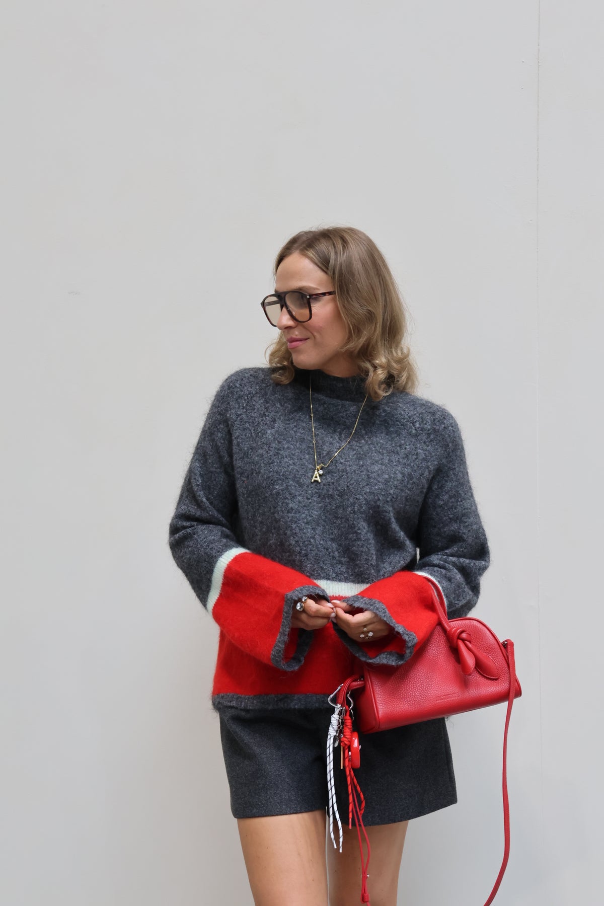 Colette trui met rode streep