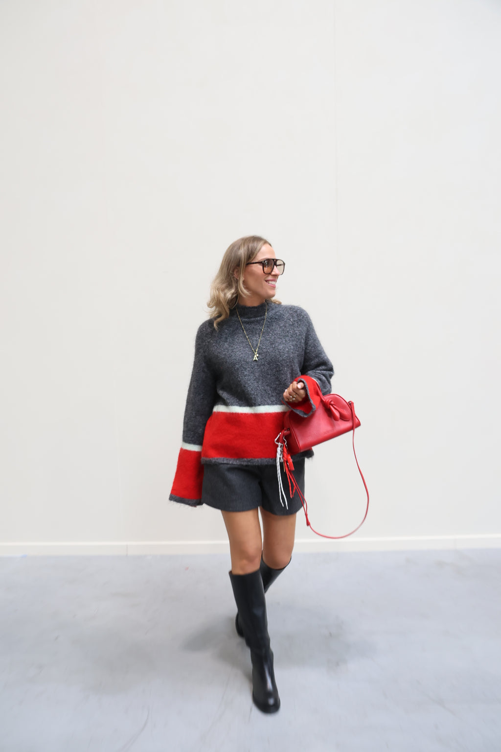 Fauve wolmix short donkergrijs