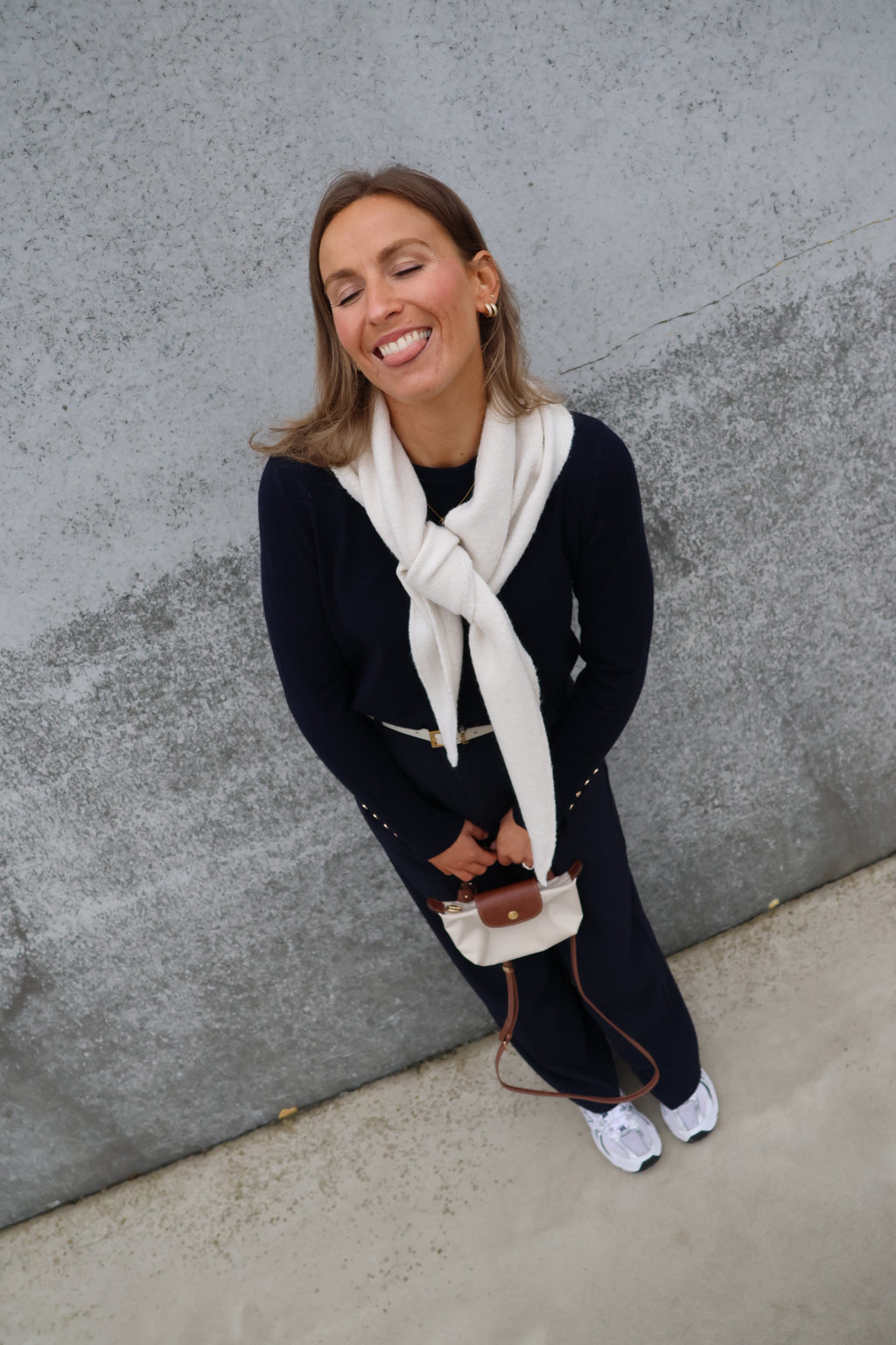 Romy sjaaltje gebroken wit