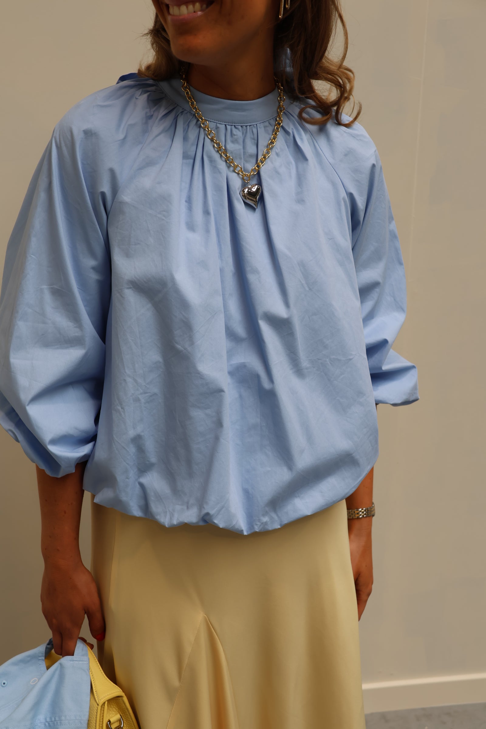 PRE-ORDER Rio open rug blouse blauw