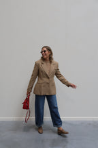Florien knit met korte mouwen camel