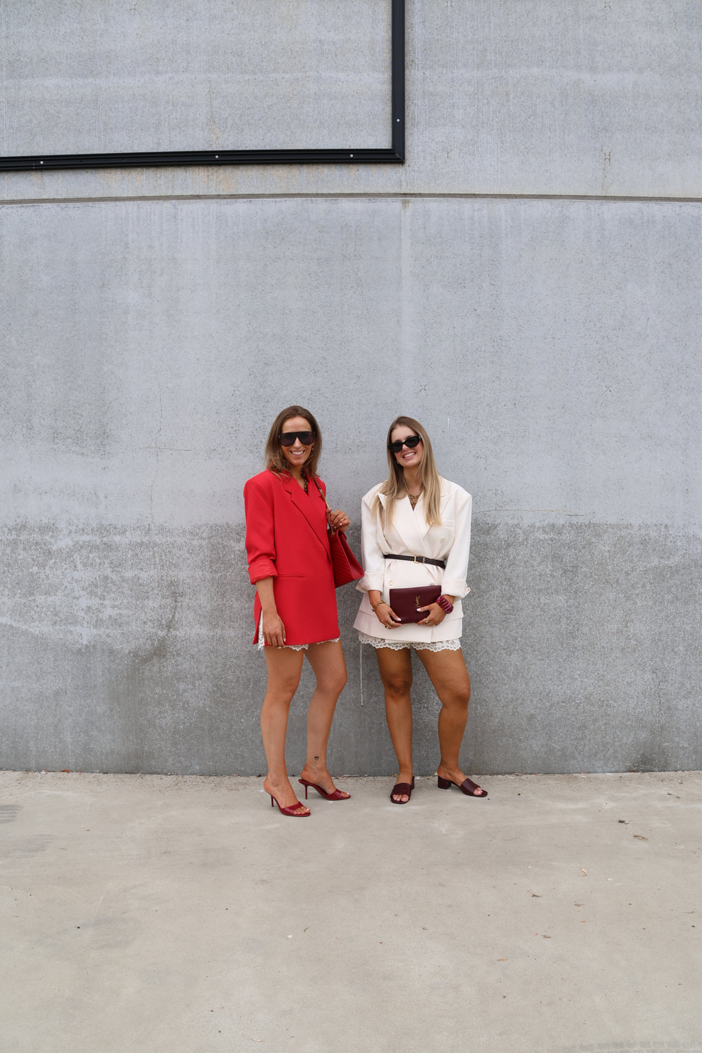 Bea oversized blazer rood