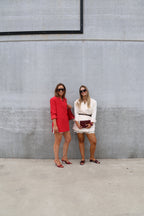 Bea oversized blazer rood