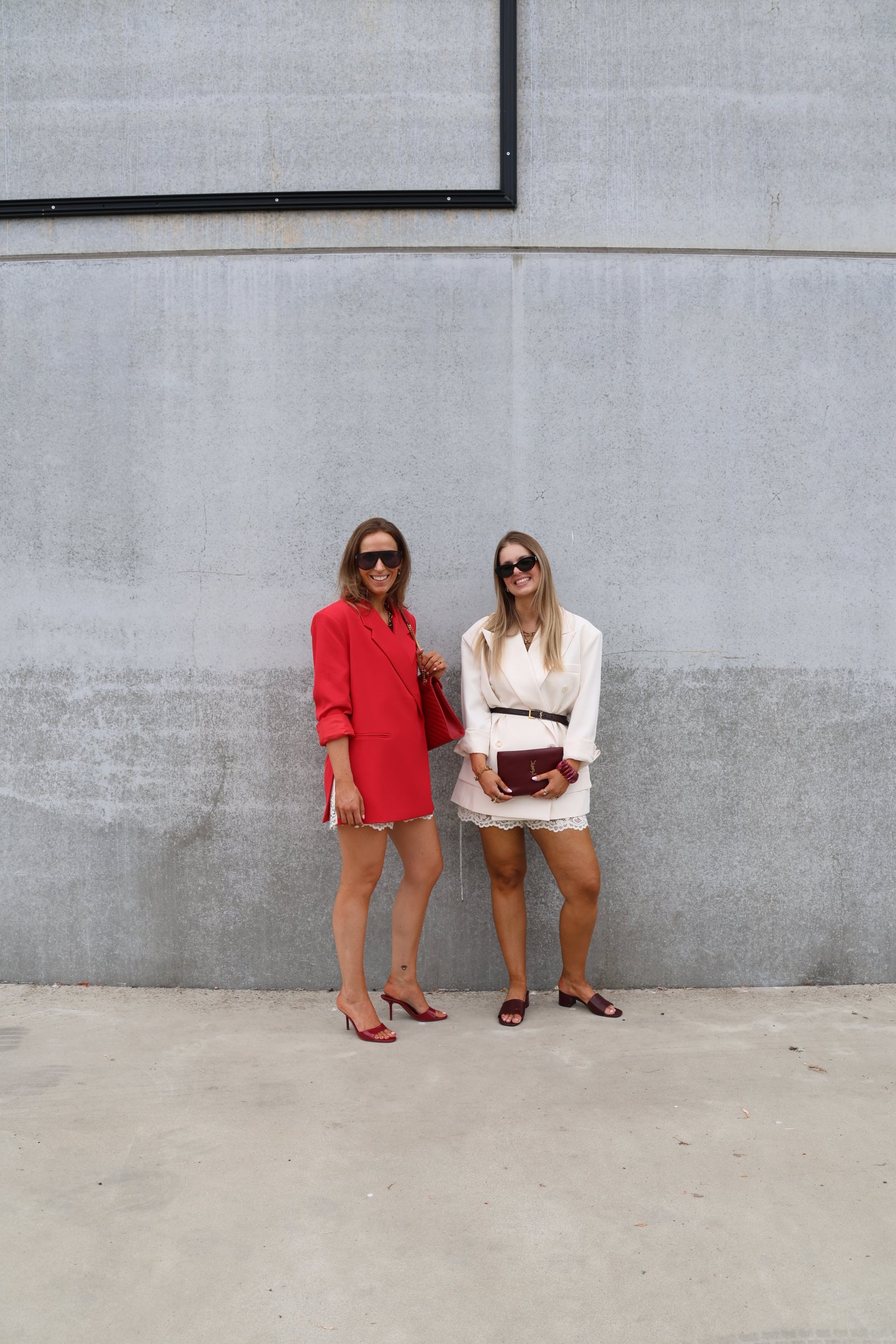 Bea oversized blazer rood