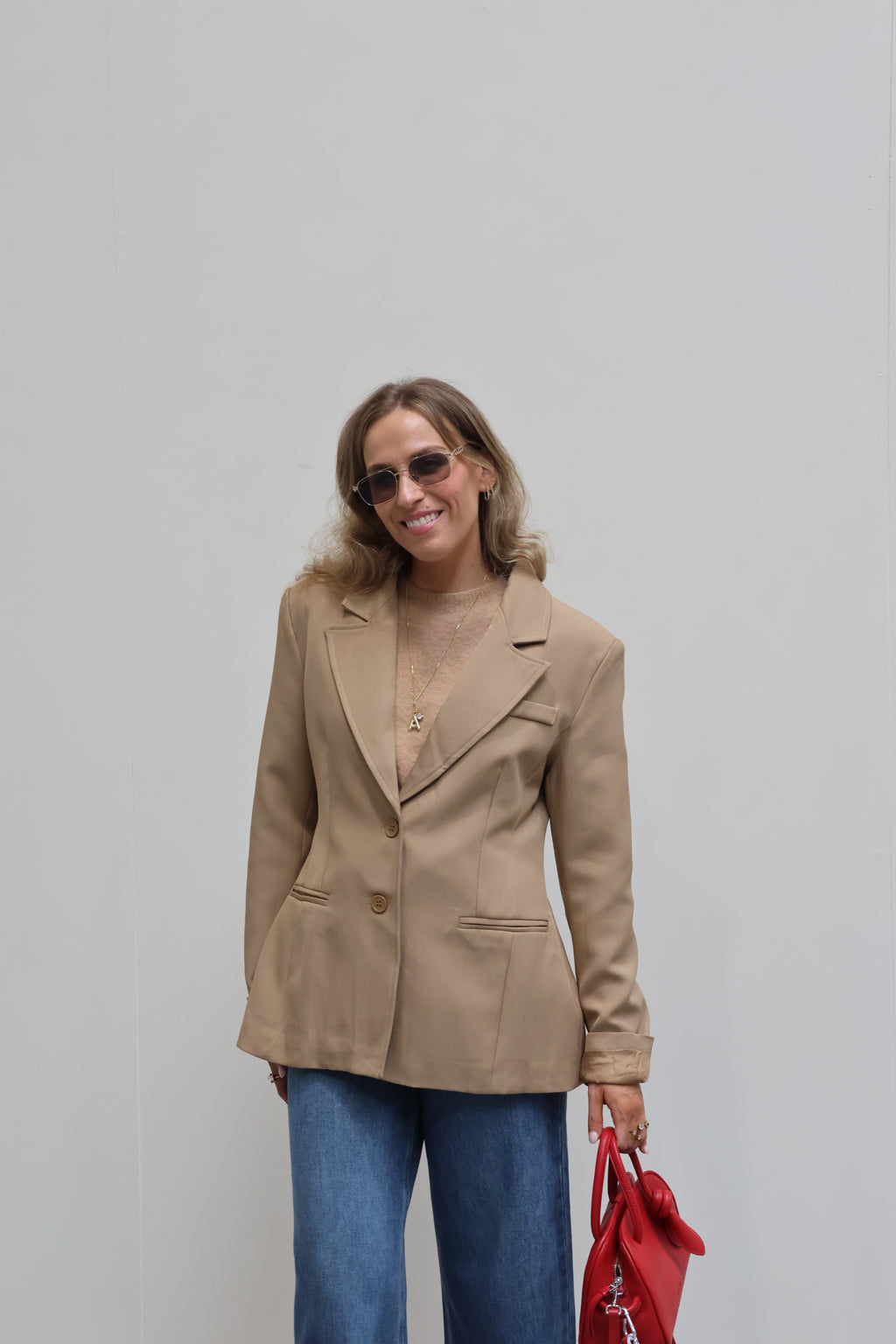 Iris blazer camel