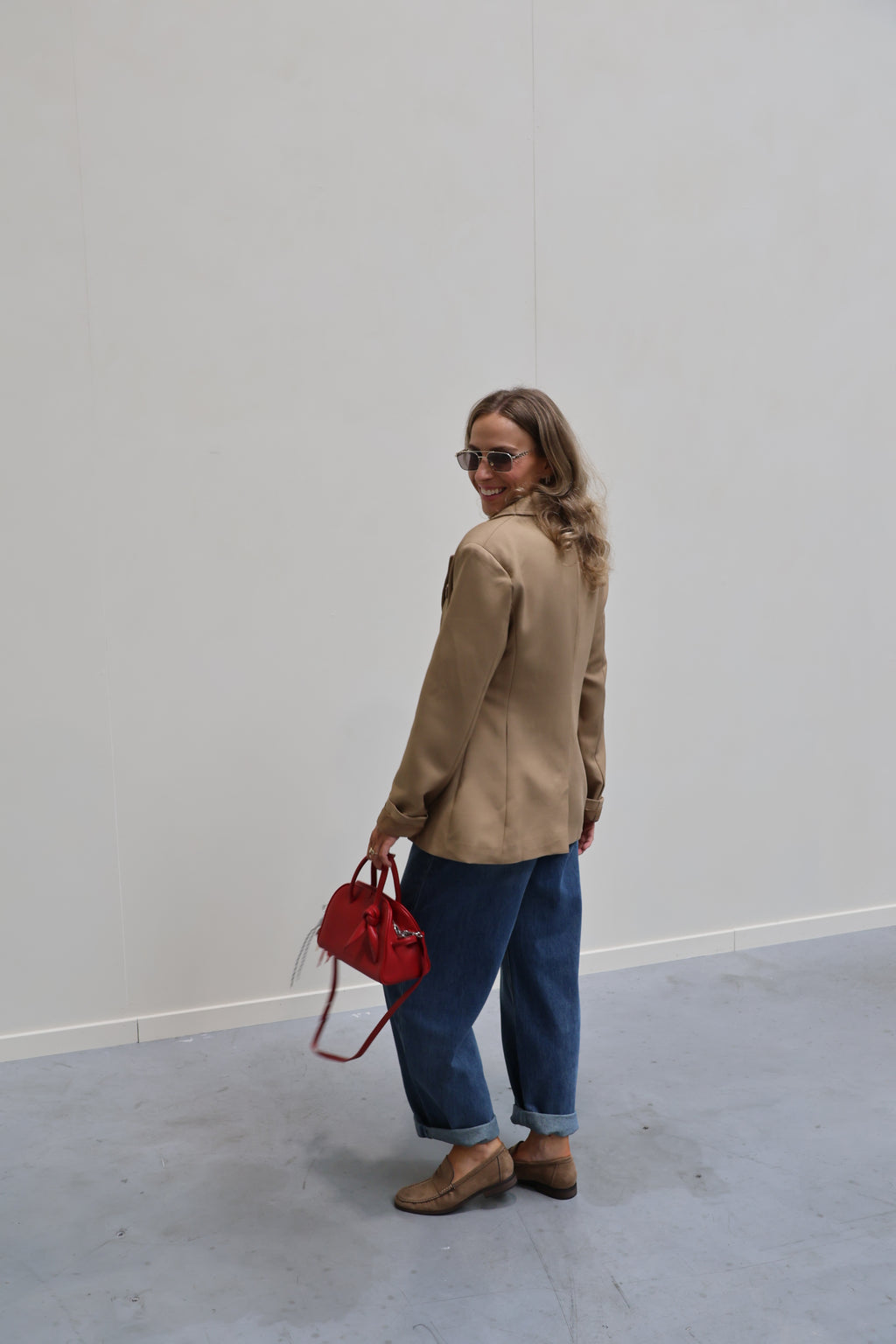 Iris blazer camel