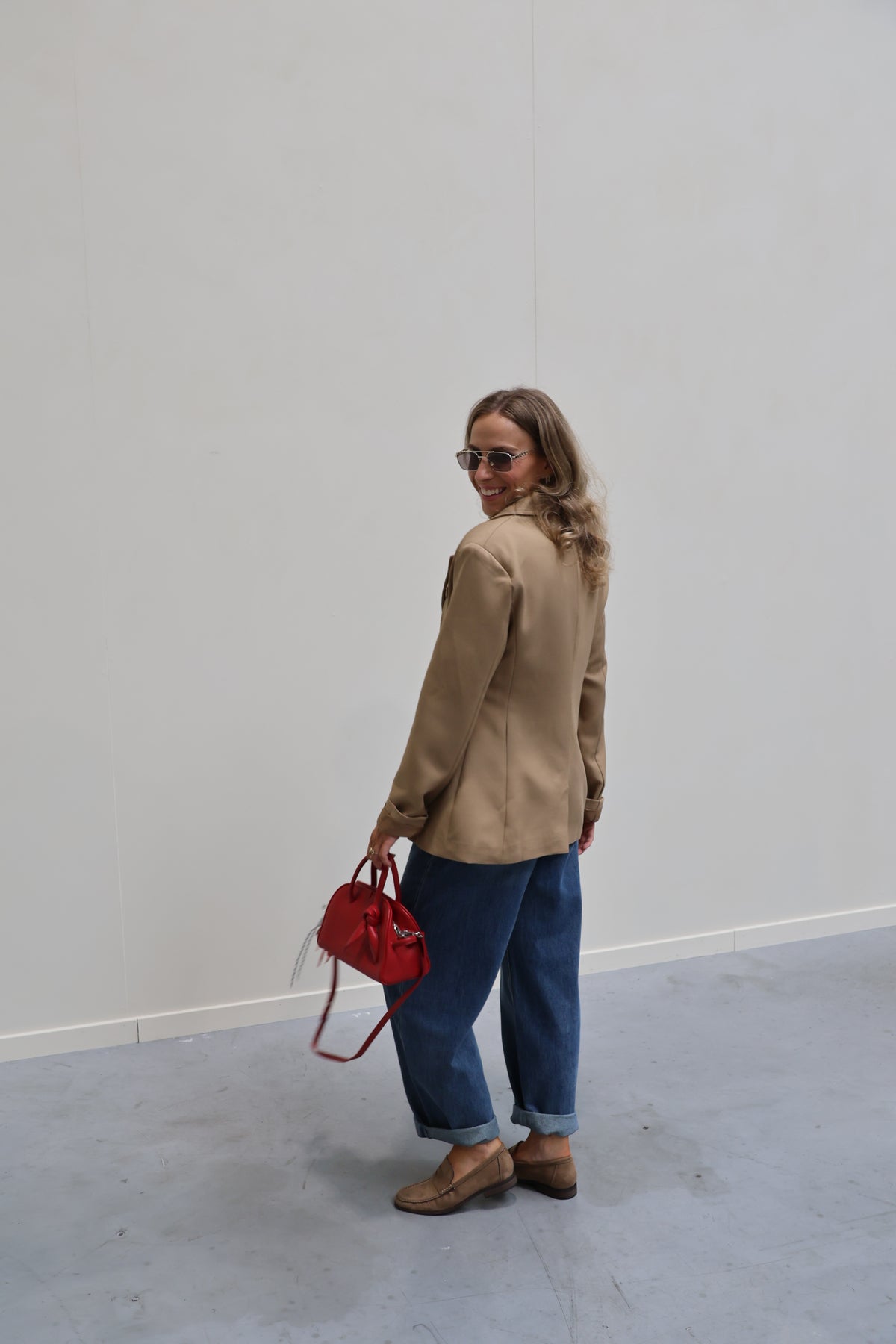 Iris blazer camel