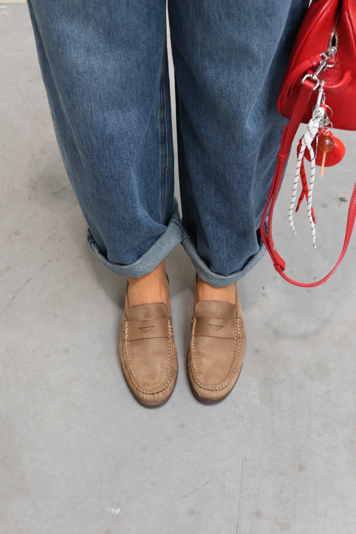 Gabrielle loafers suède camel