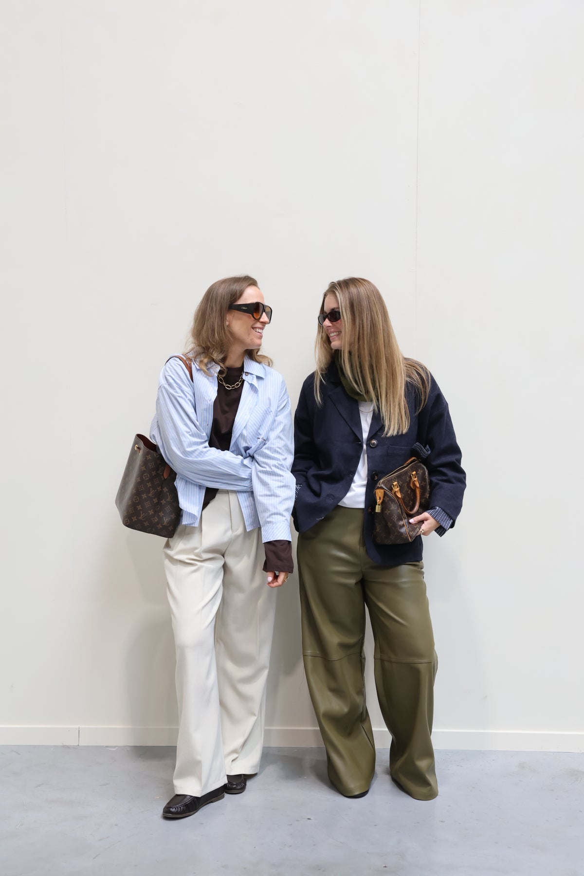 Fiebe gestreepte blouse 'mon amour' lichtblauw