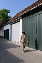 Aveline mouwloze blouse zachtgroen