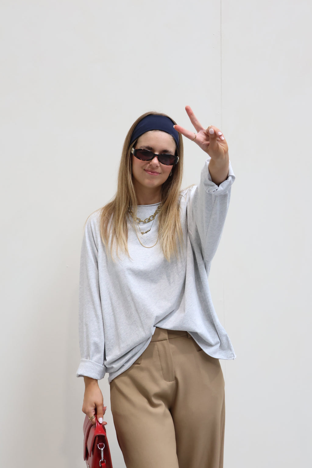 Gulia oversized longsleeve grijs