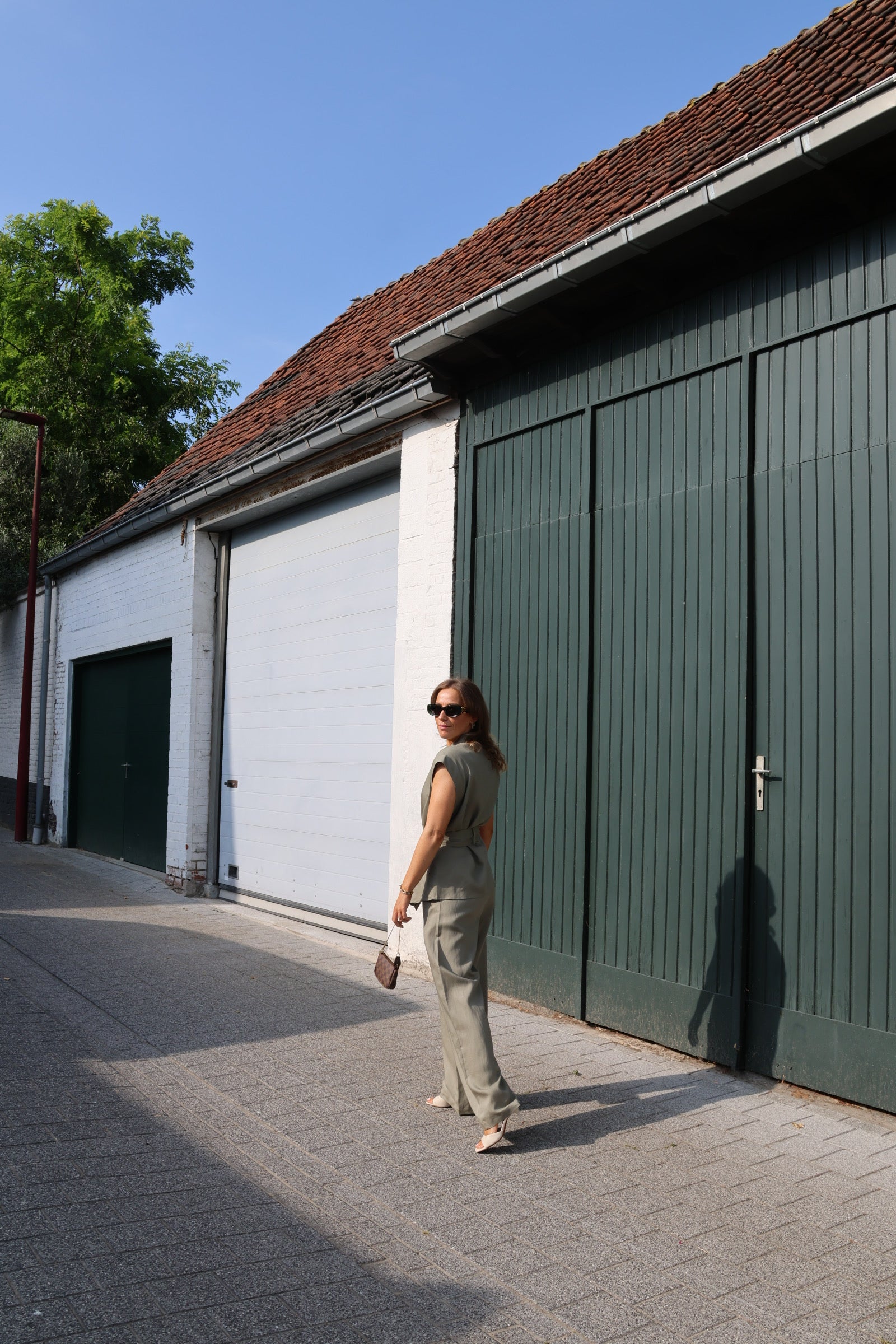 Aveline pantalon zachtgroen