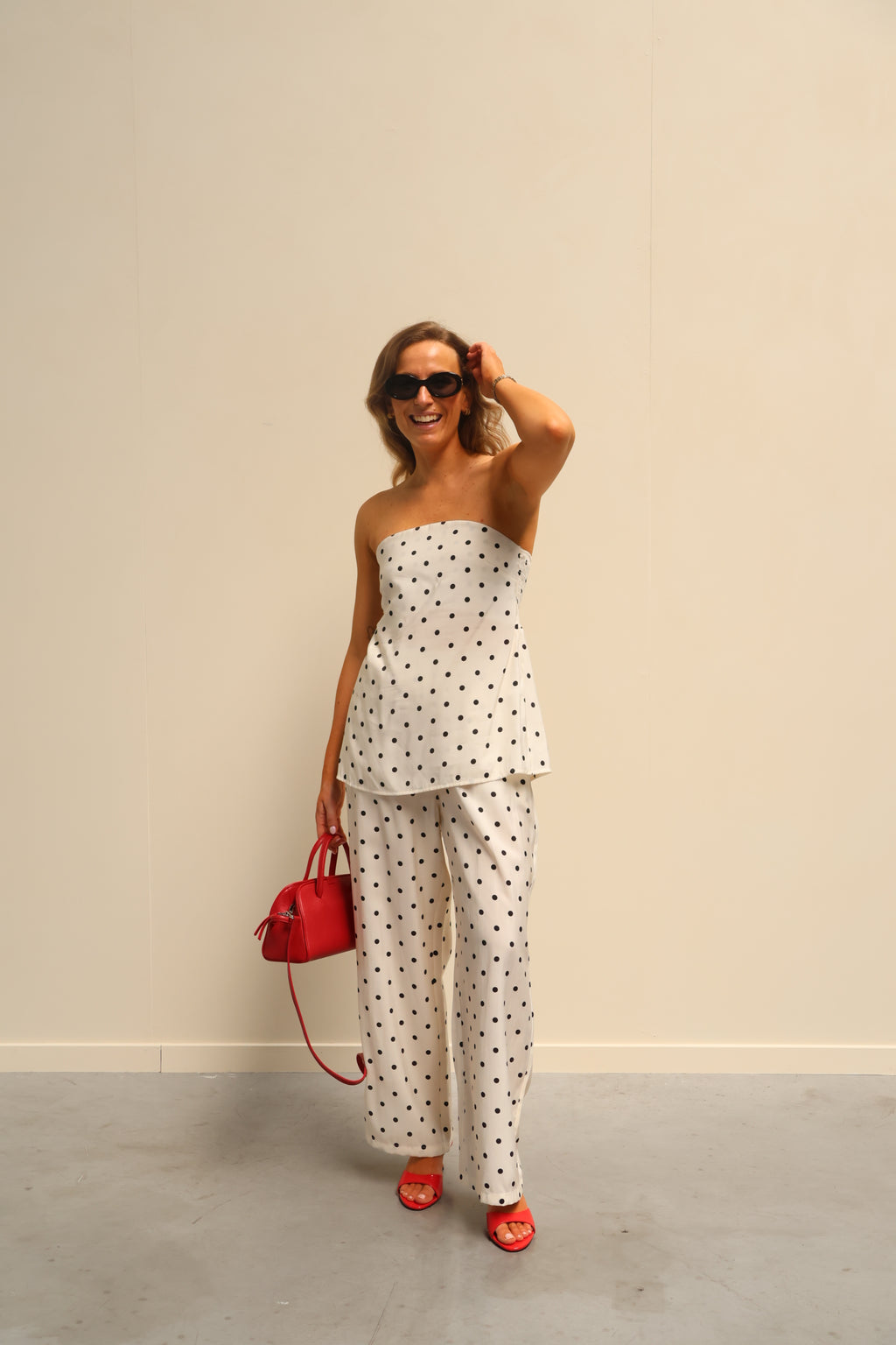 Oda polkadot broek