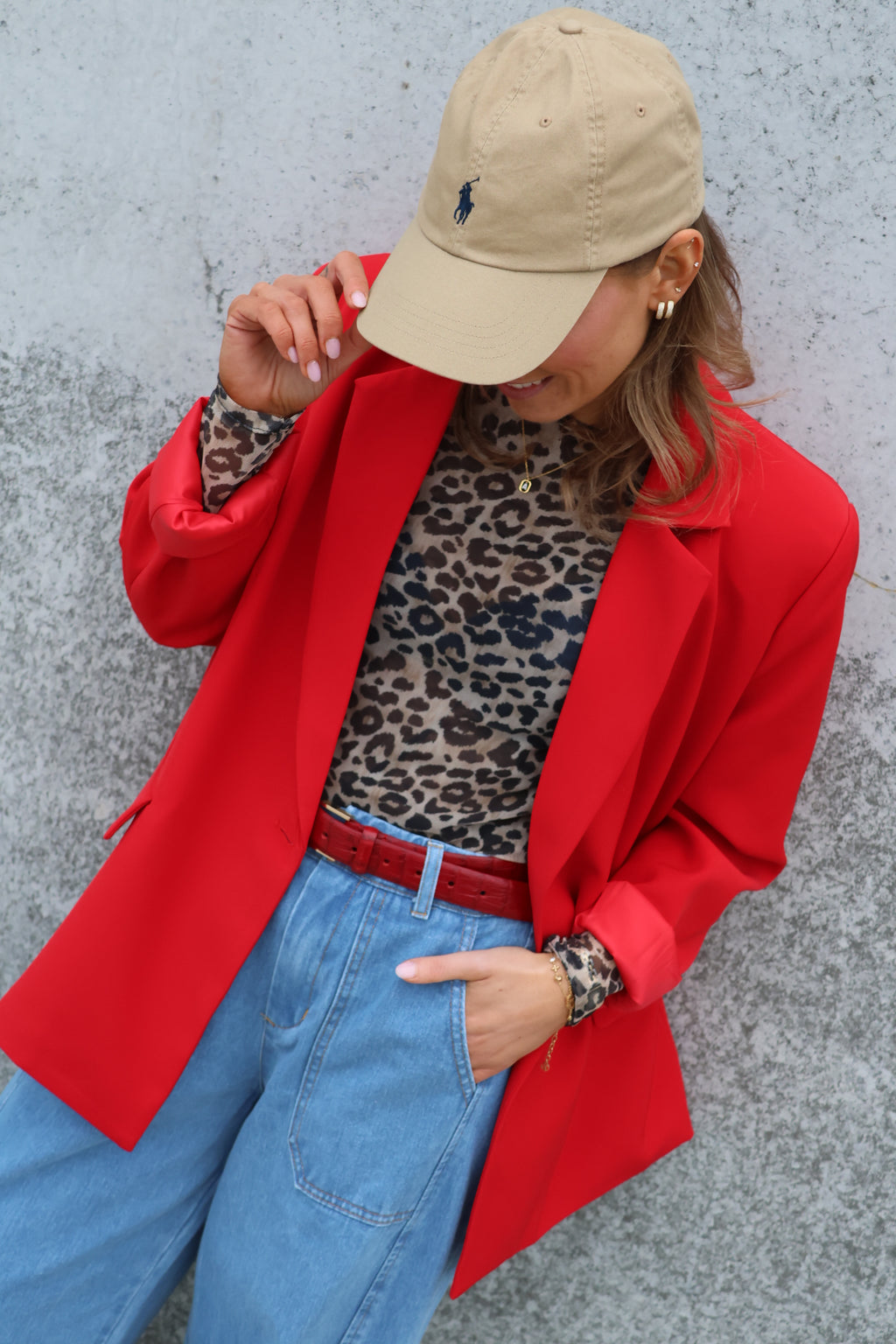 Annick blazer rood