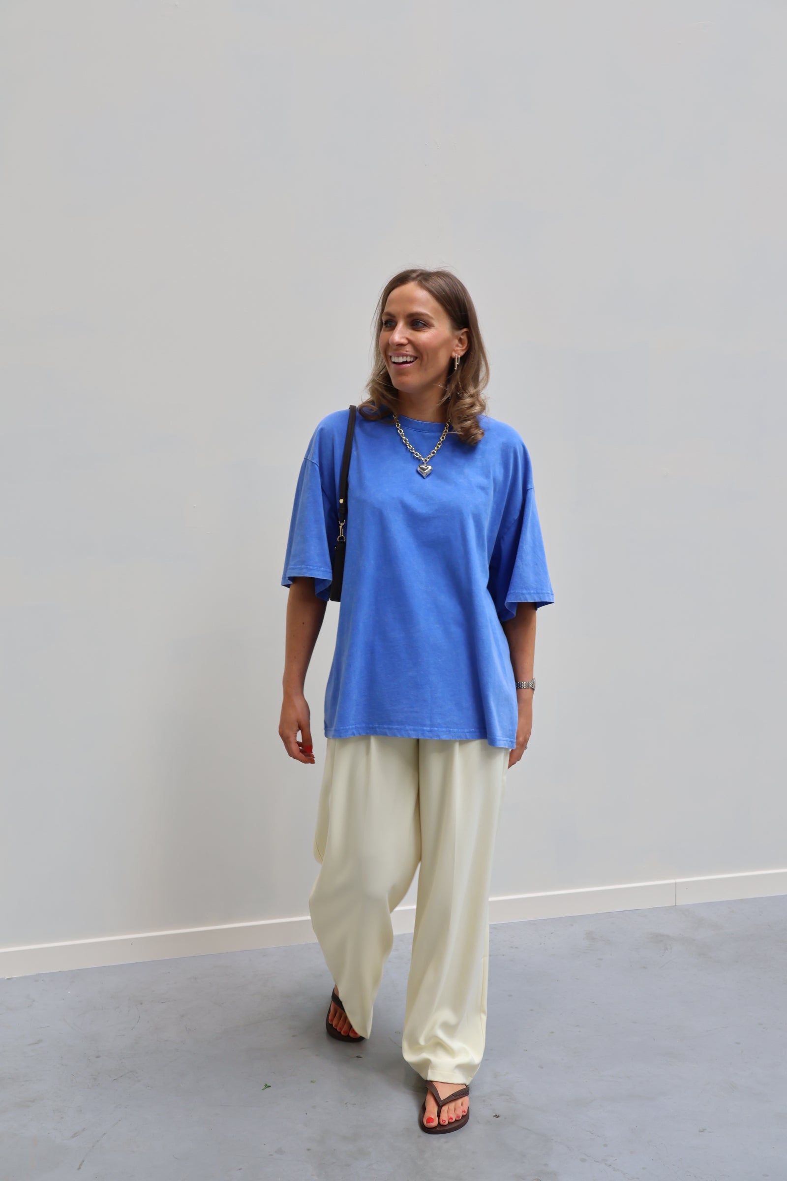 Iconic teckel T-shirt blauw