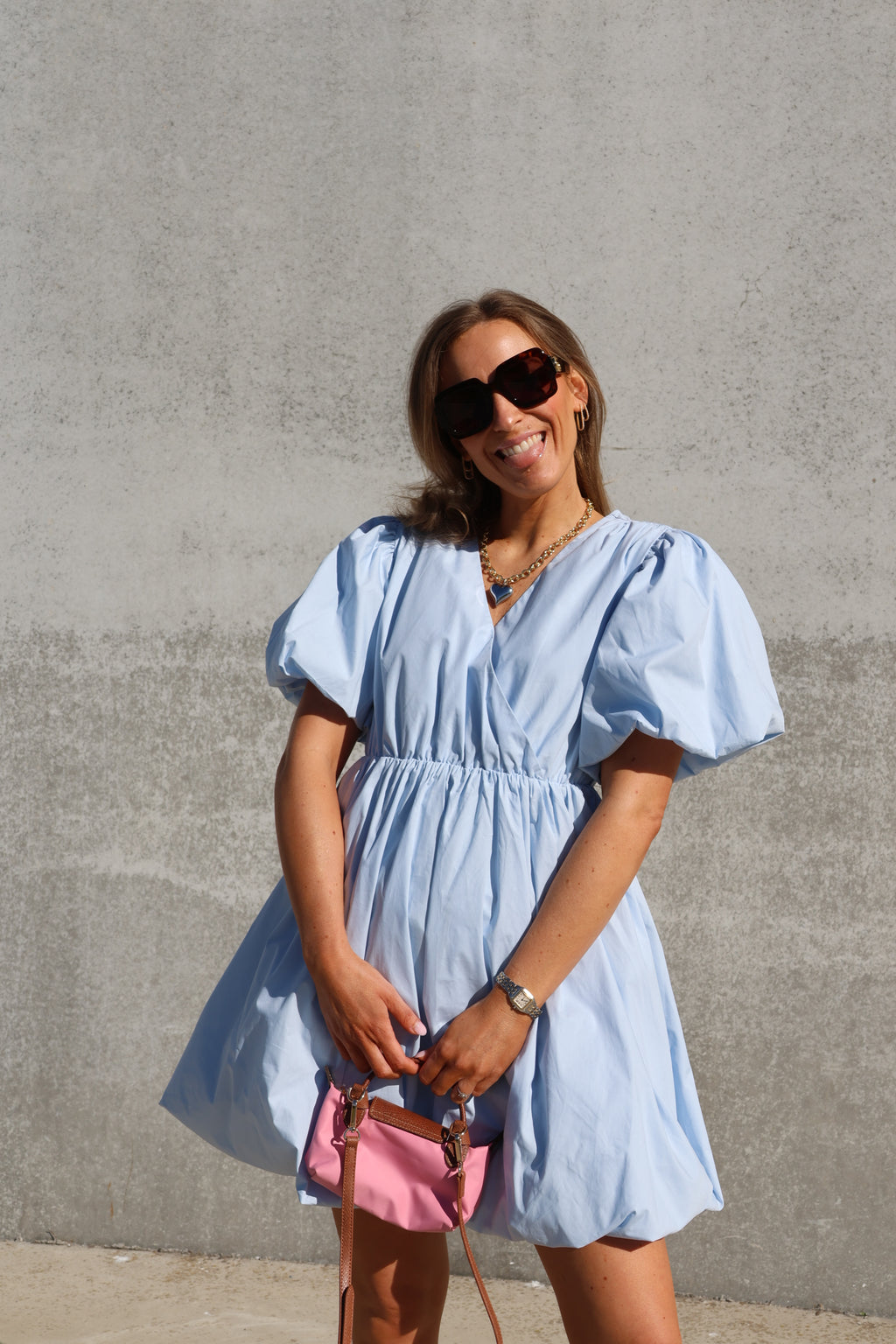 Anna pofjurkje lichtblauw