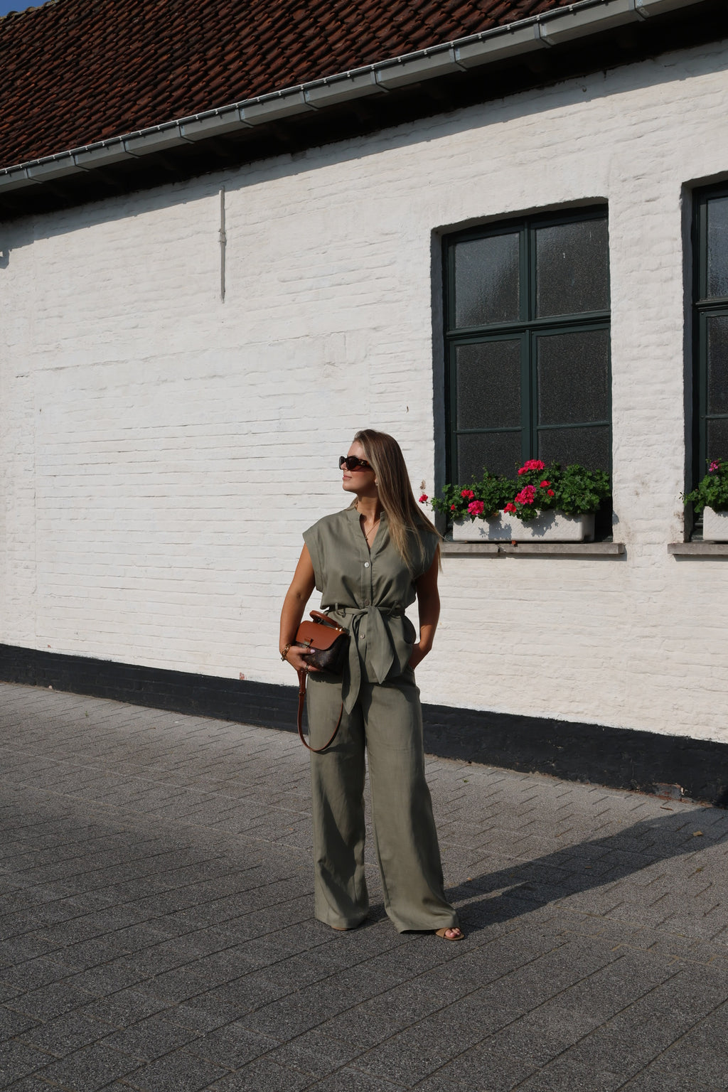 Aveline pantalon zachtgroen