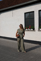 Aveline pantalon zachtgroen