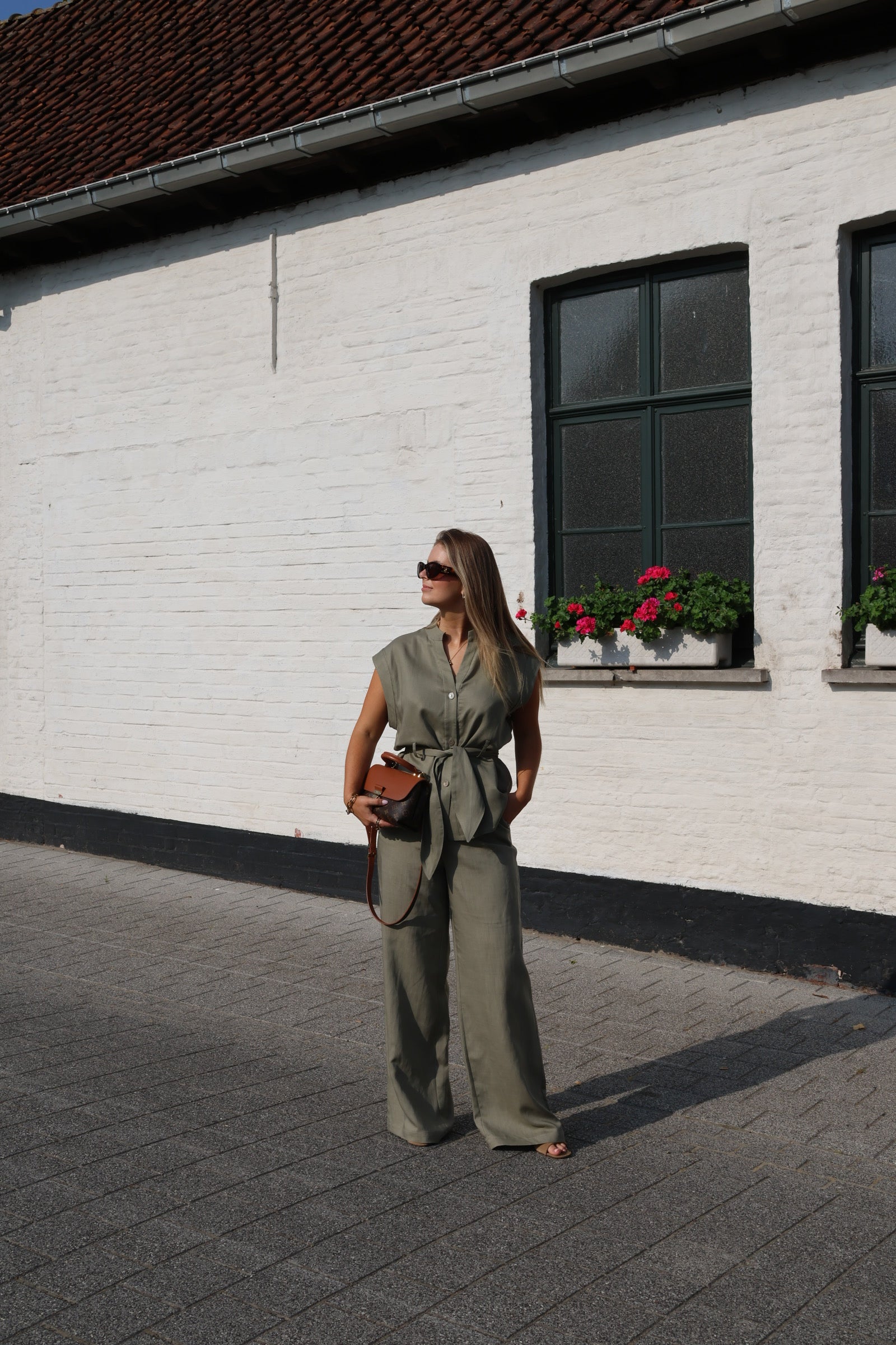 Aveline pantalon zachtgroen