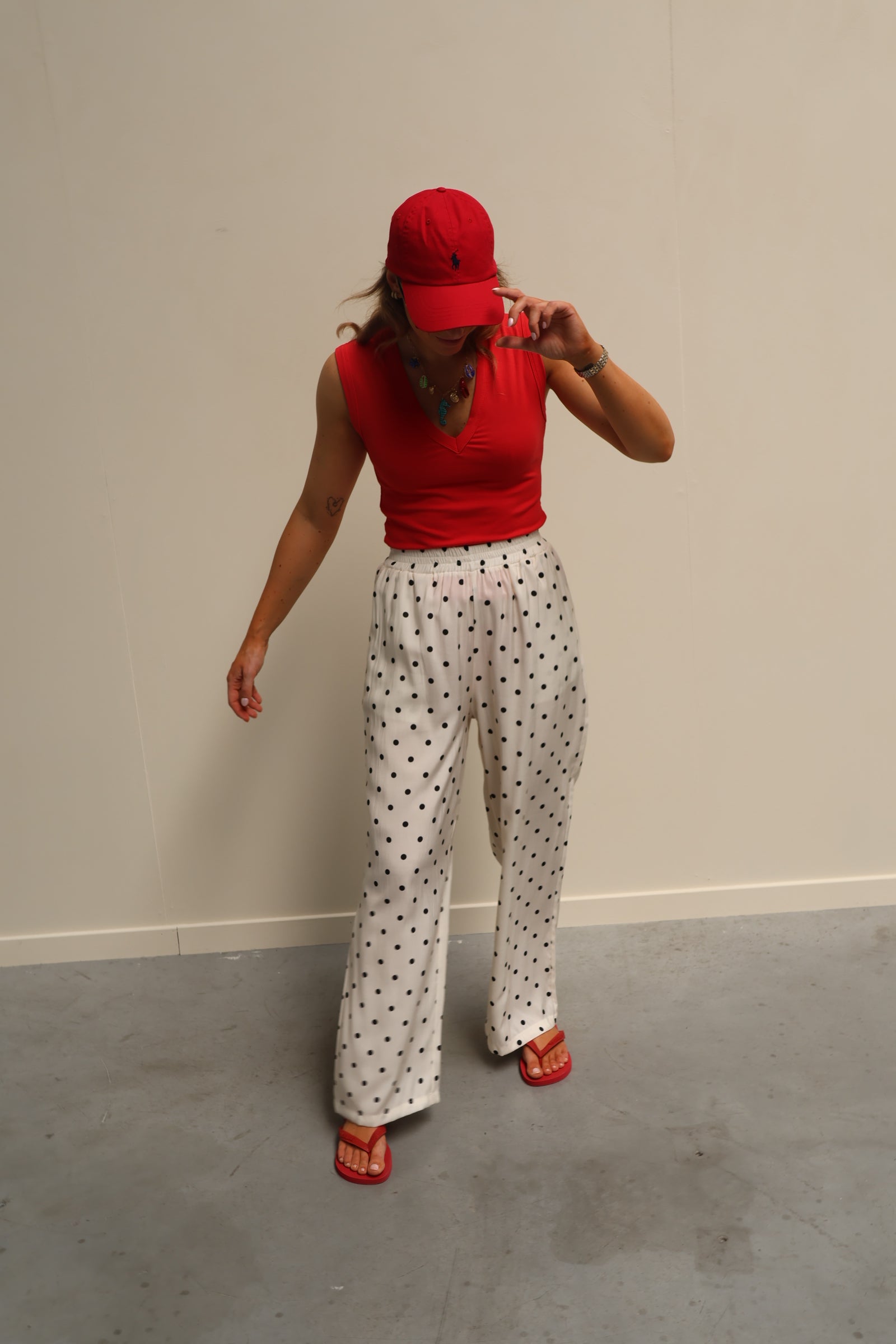 Oda polkadot broek