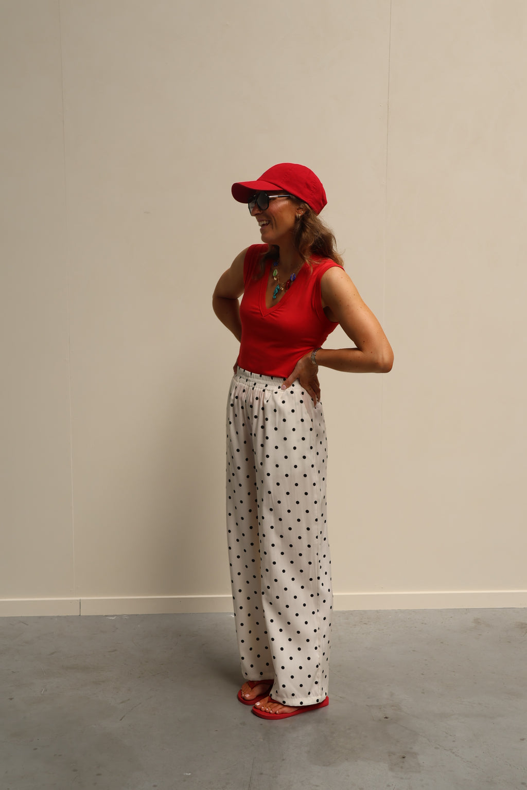 Oda polkadot broek
