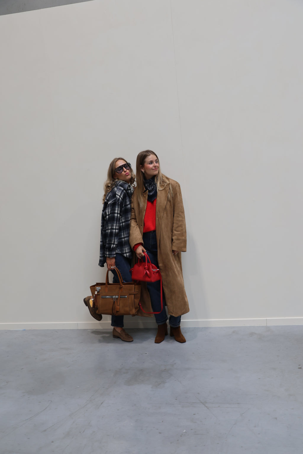 Gitte oversized geruit hemd marine