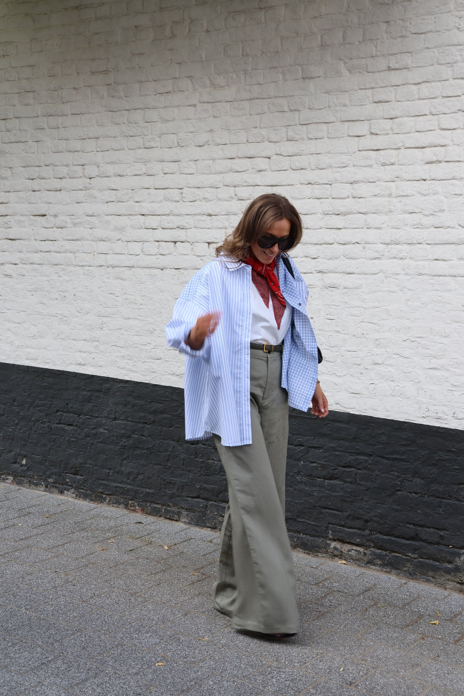 Aveline pantalon zachtgroen