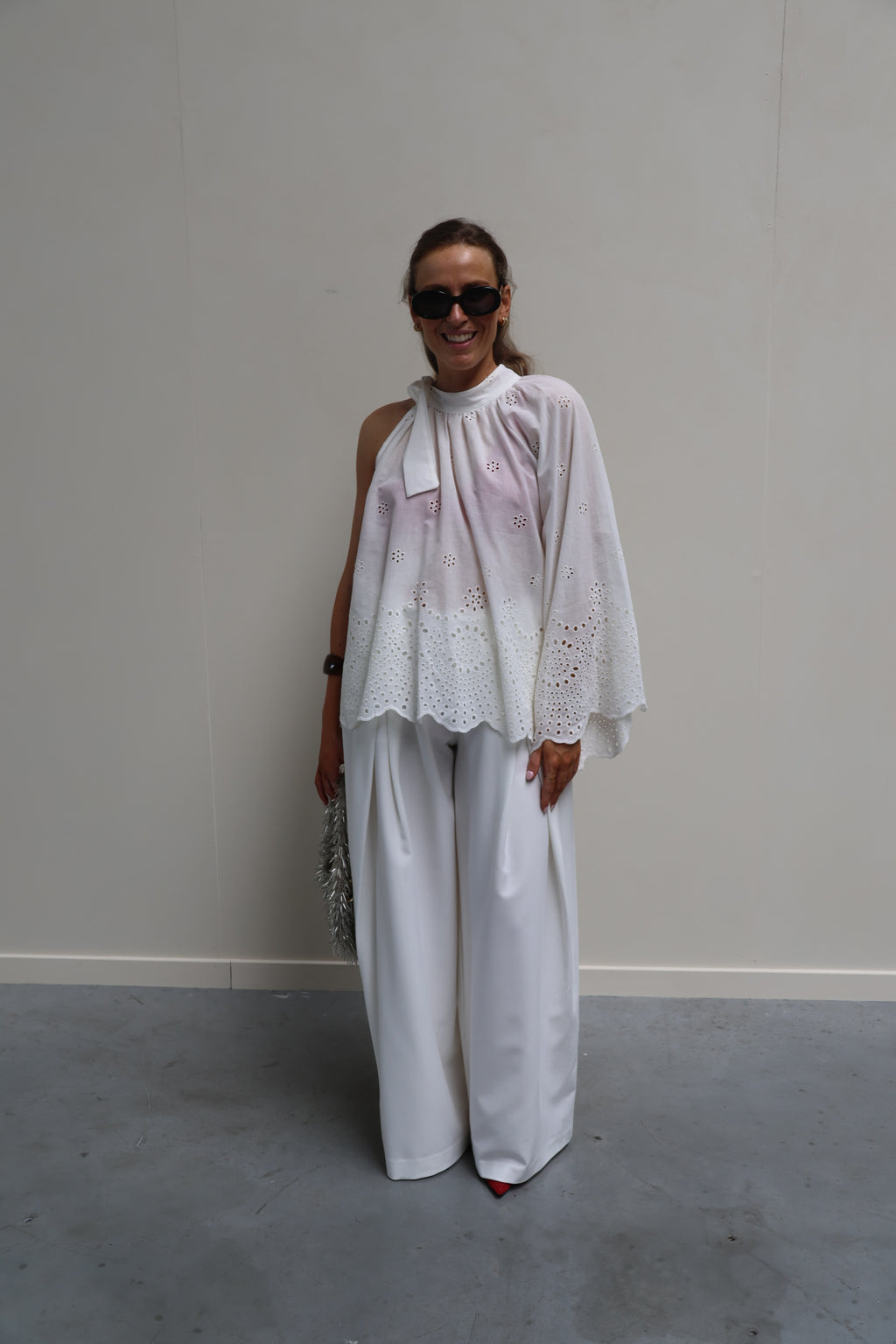 Frea detail broek wit