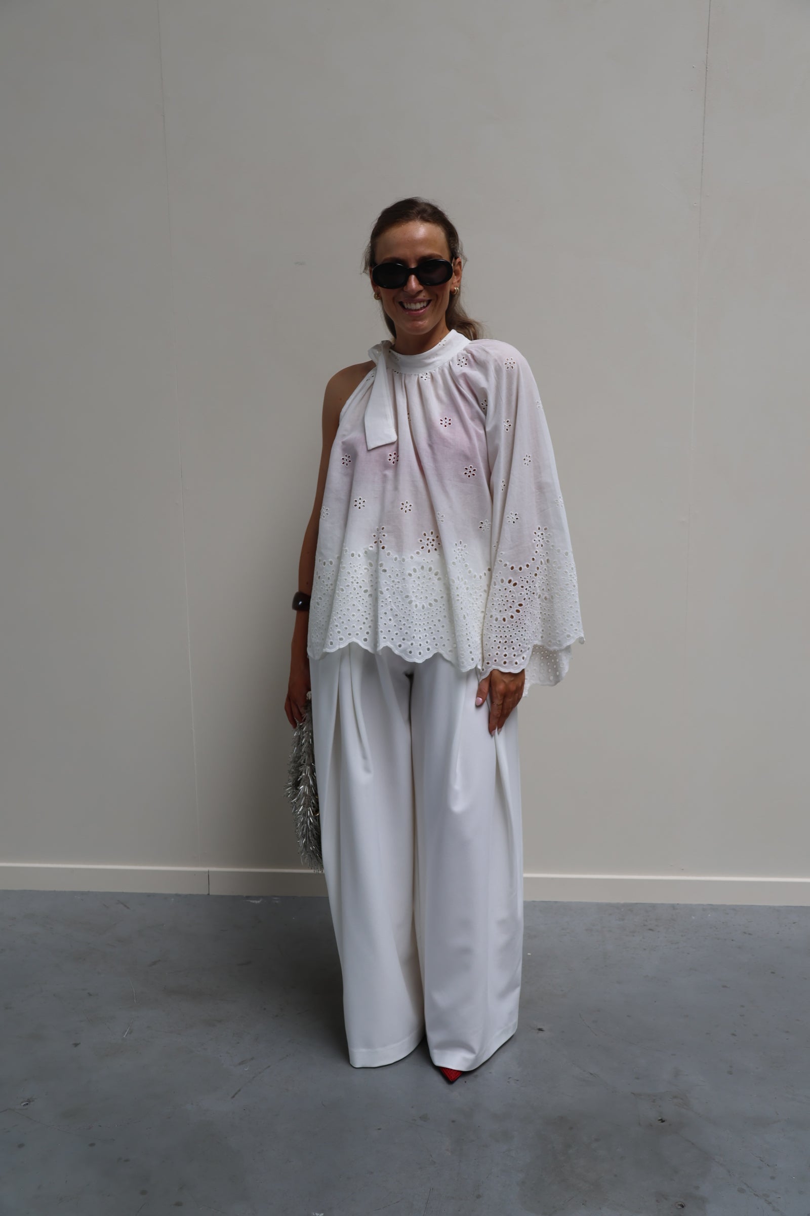 Frea detail broek wit