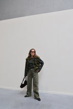 Annabel oversized longsleeve kaki