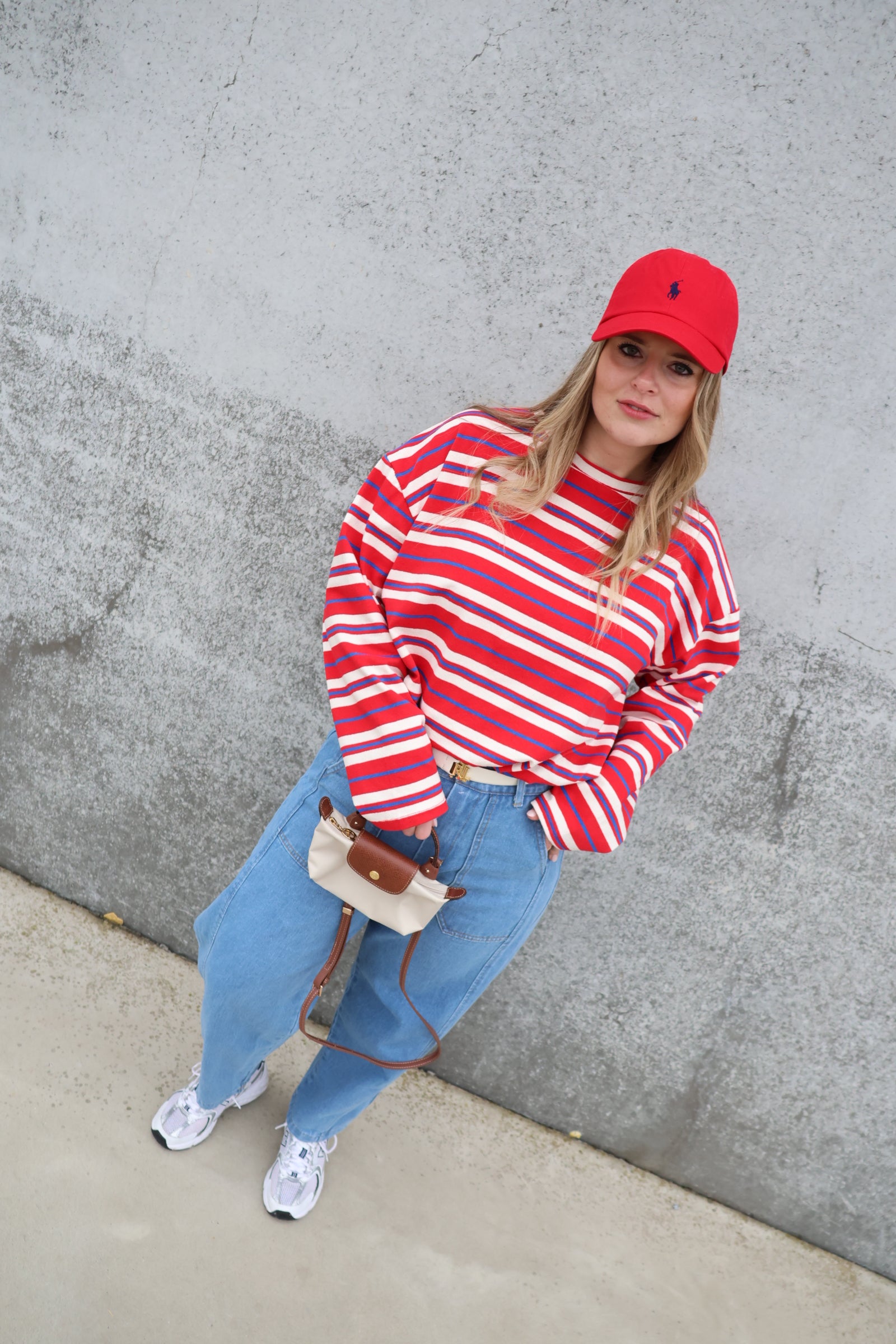 Nomi cropped sweater rood