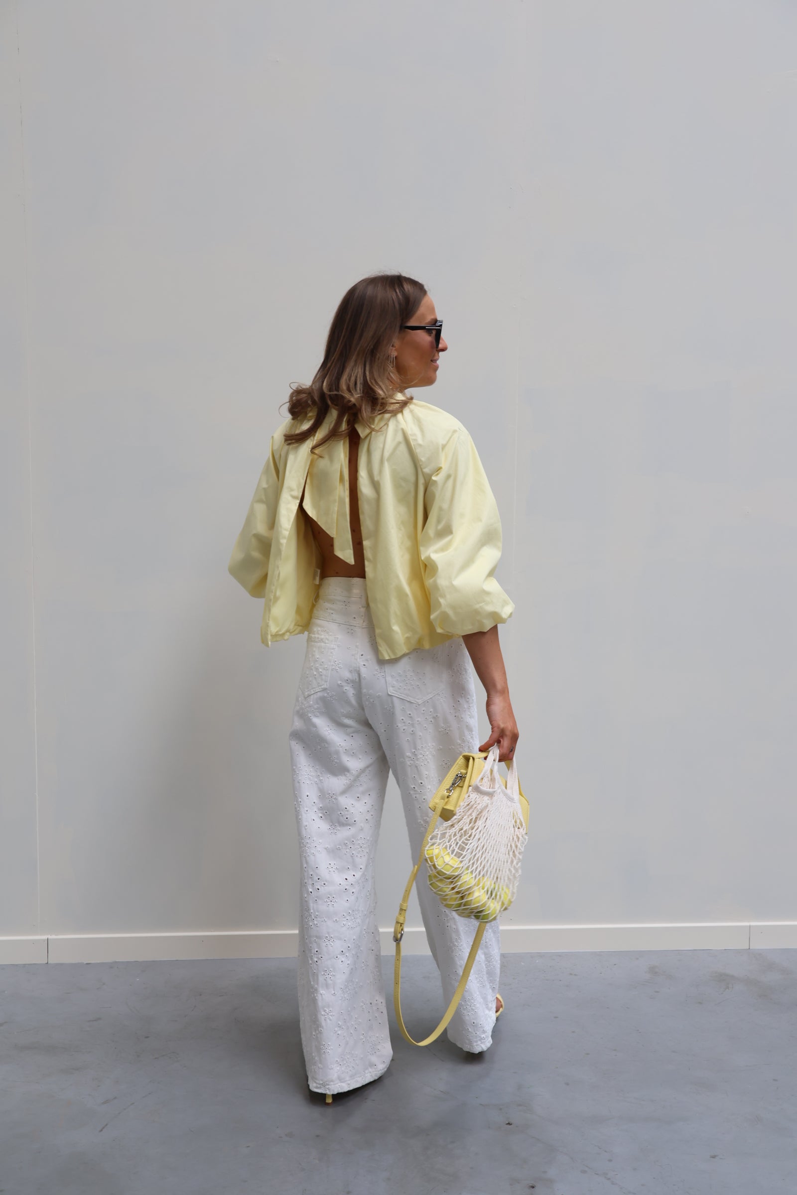 Alexe broderie jeans wit