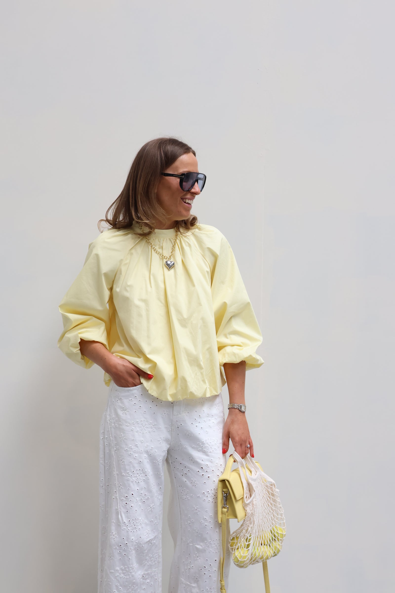 PRE-ORDER Rio open rug blouse geel