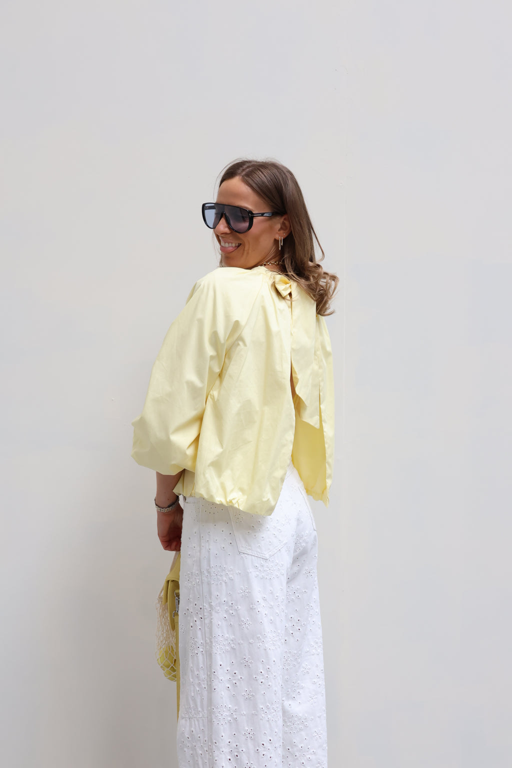 PRE-ORDER Rio open rug blouse geel