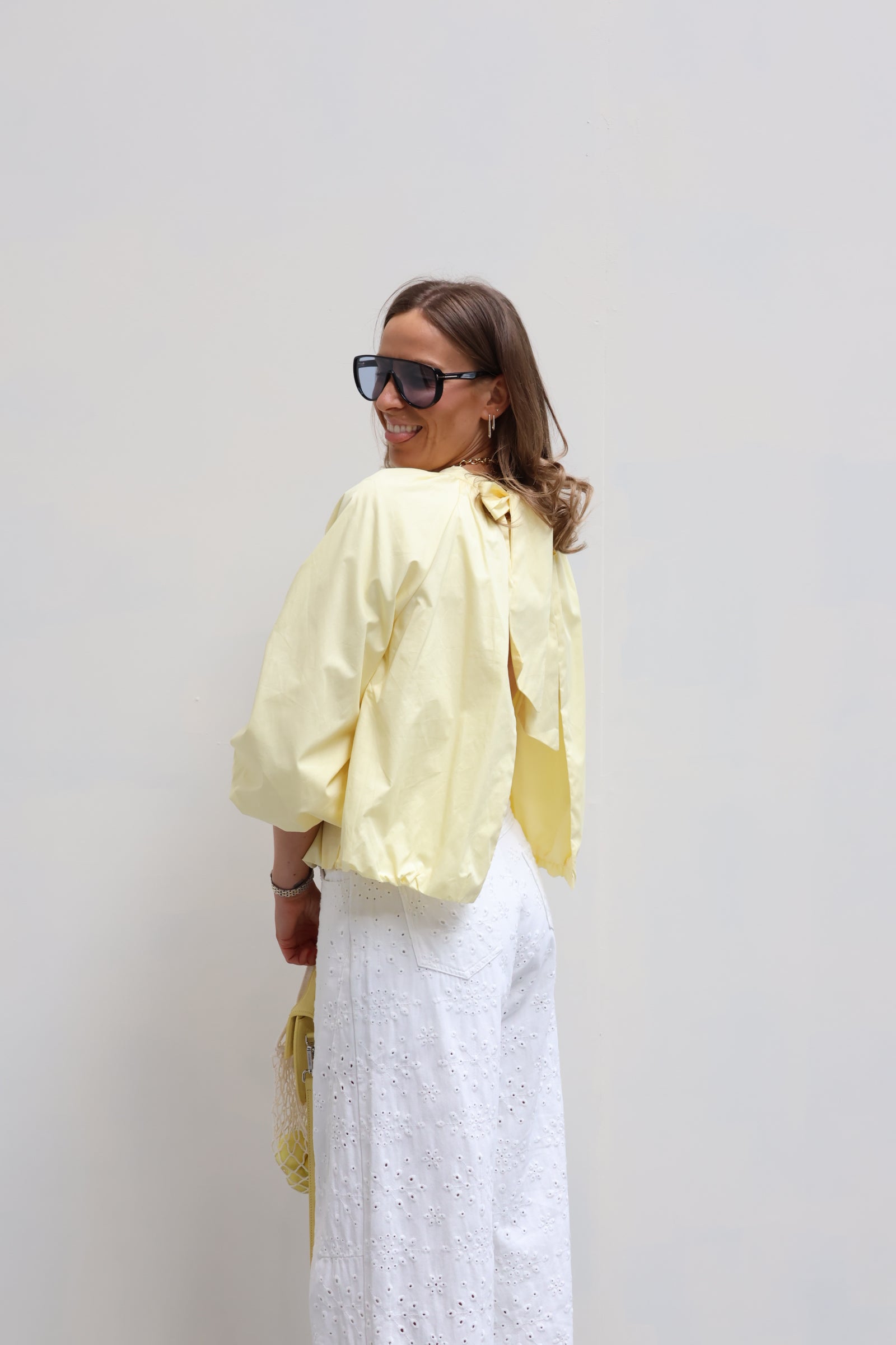 PRE-ORDER Rio open rug blouse geel