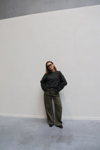Annabel oversized longsleeve kaki