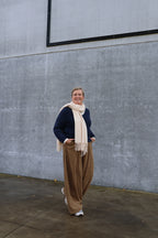 Boxy longsleeve crème