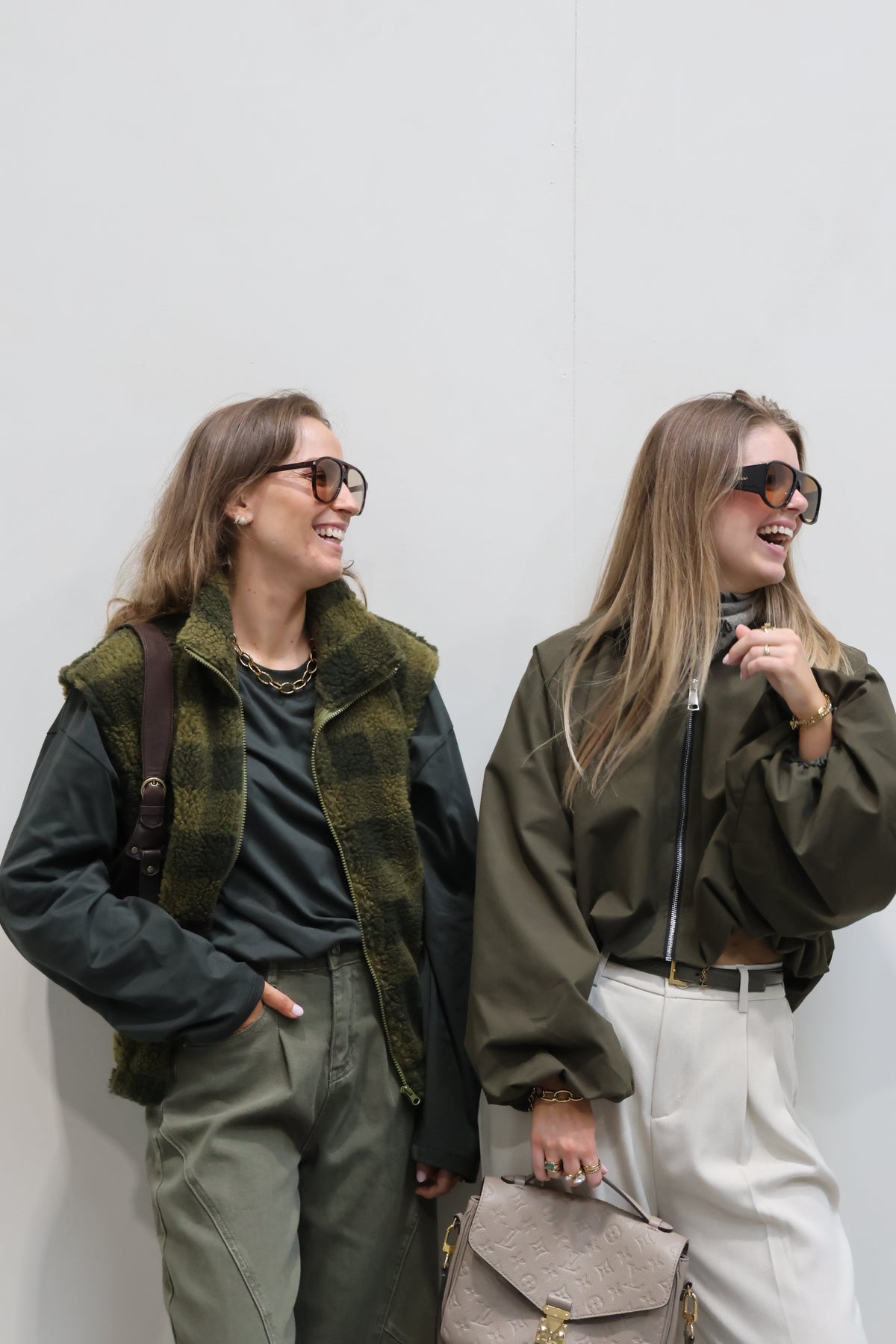 Veerle cropped jasje kaki