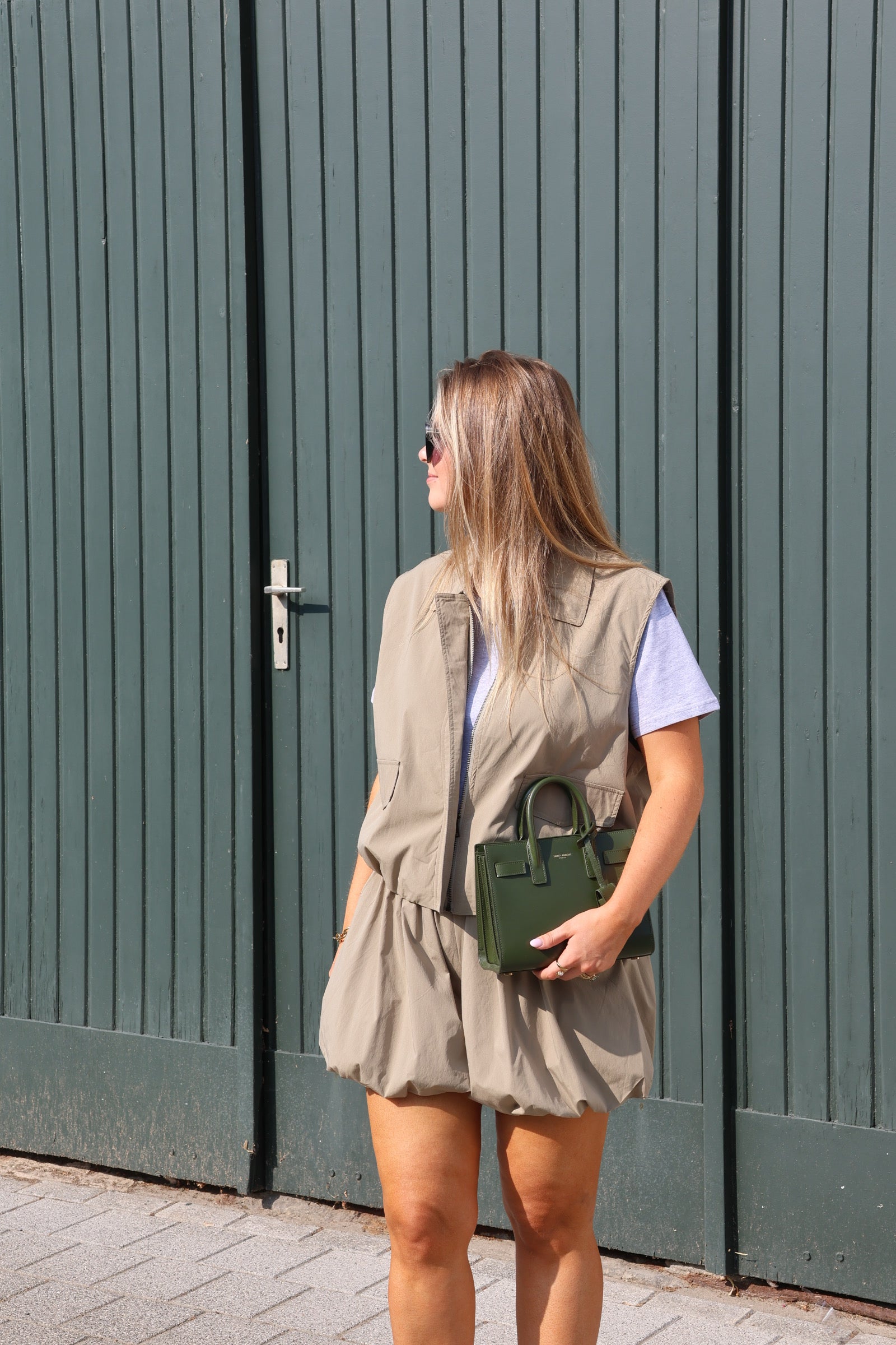 Ivy mouwloos vestje kaki