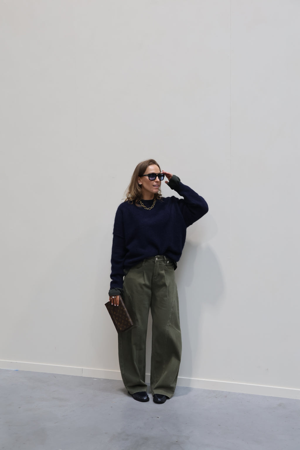 Farah balloon jeans kaki