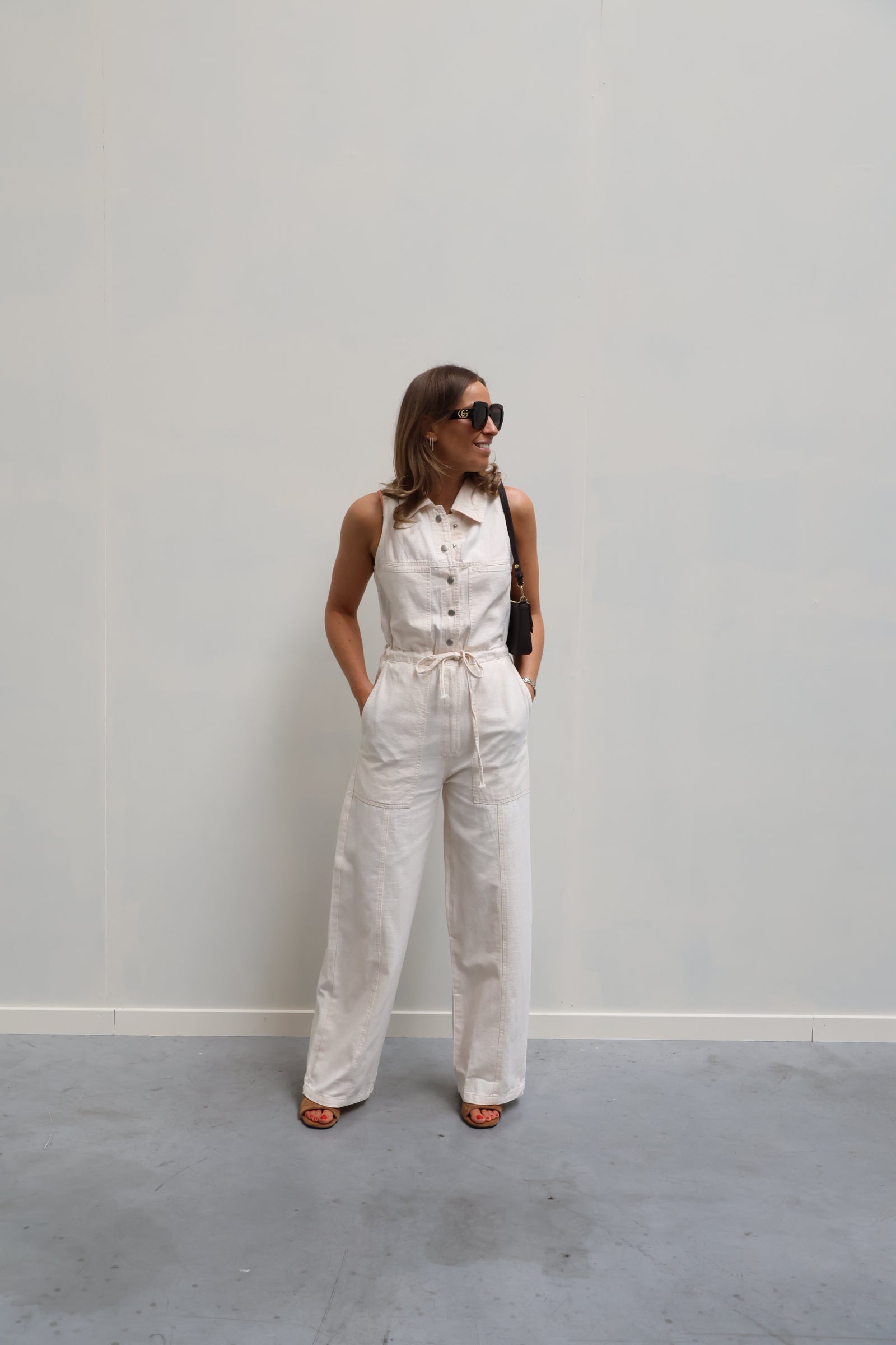 Aure jumpsuit beige