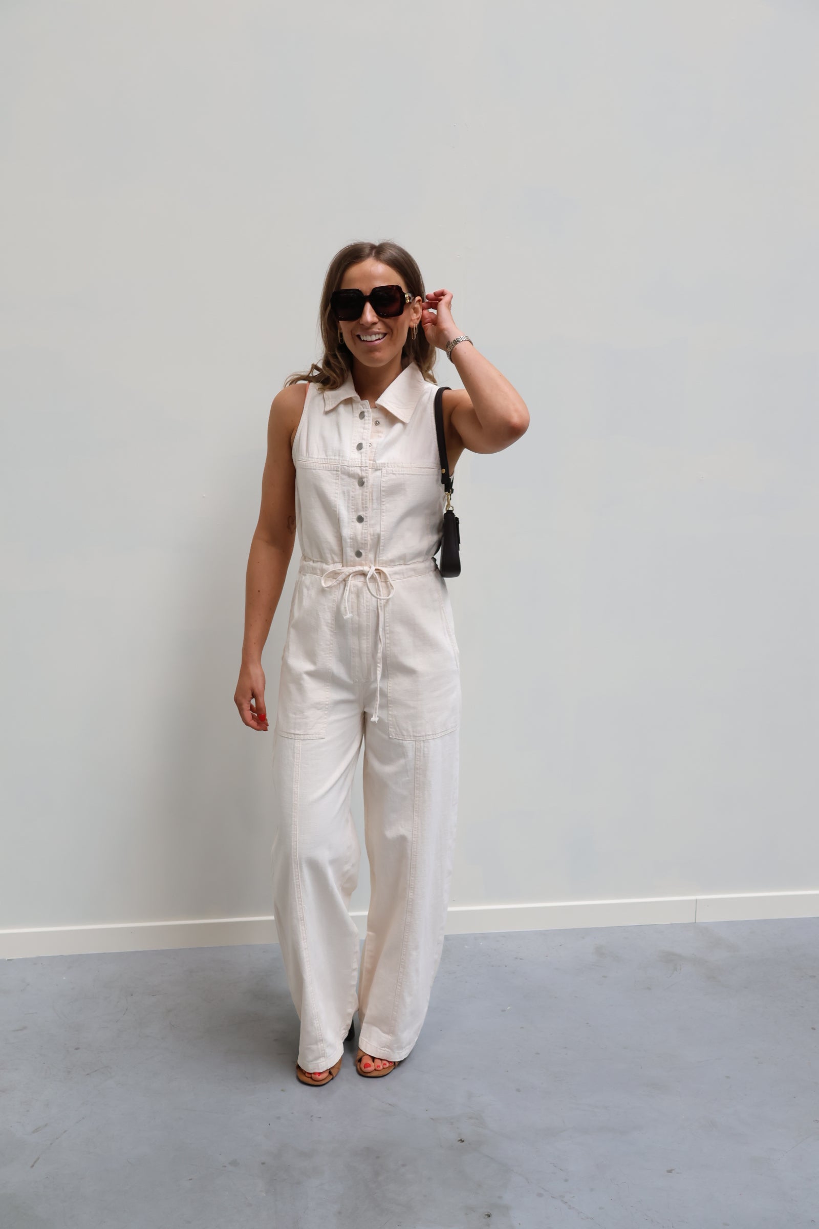 Aure jumpsuit beige