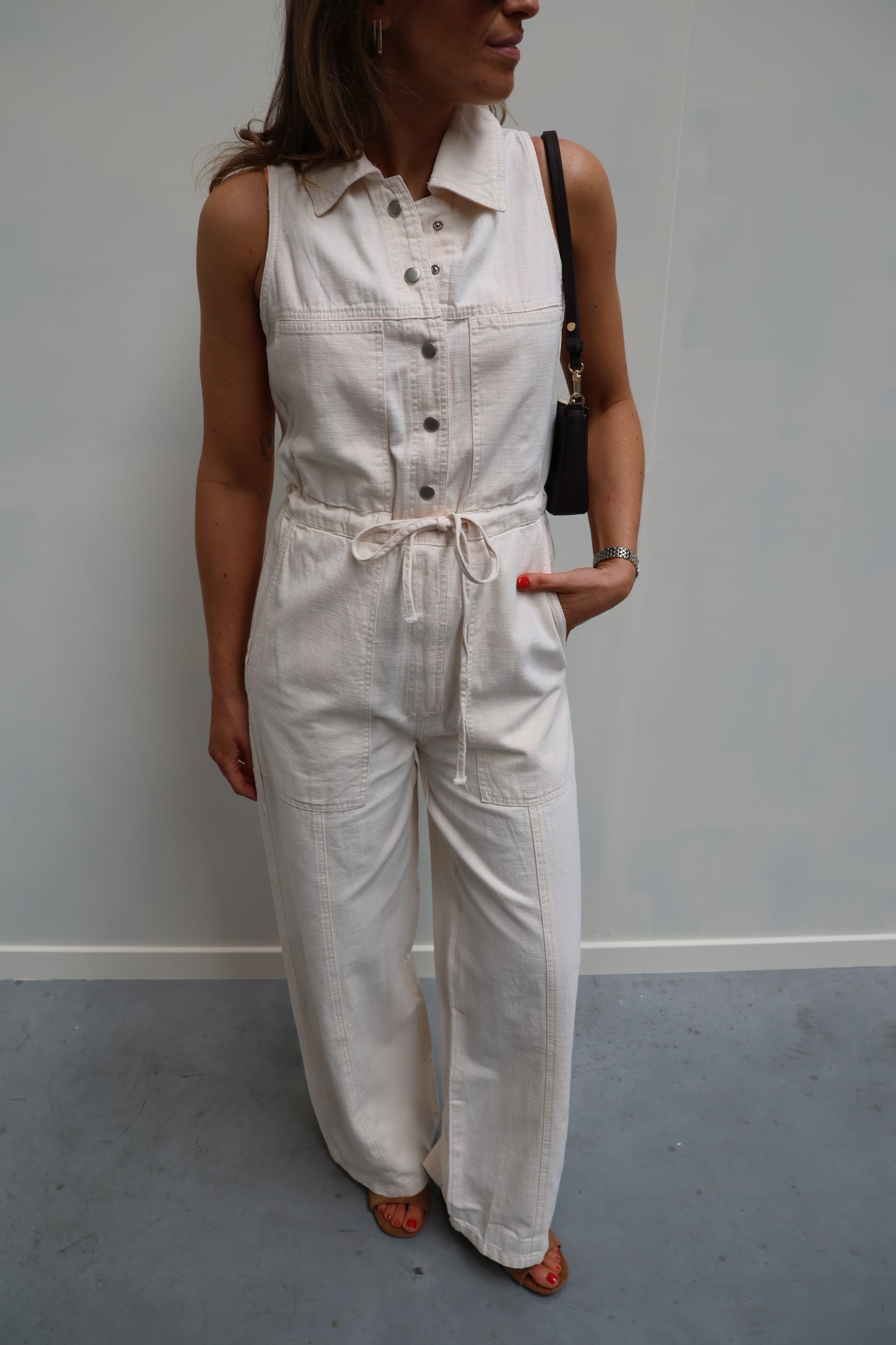 Aure jumpsuit beige