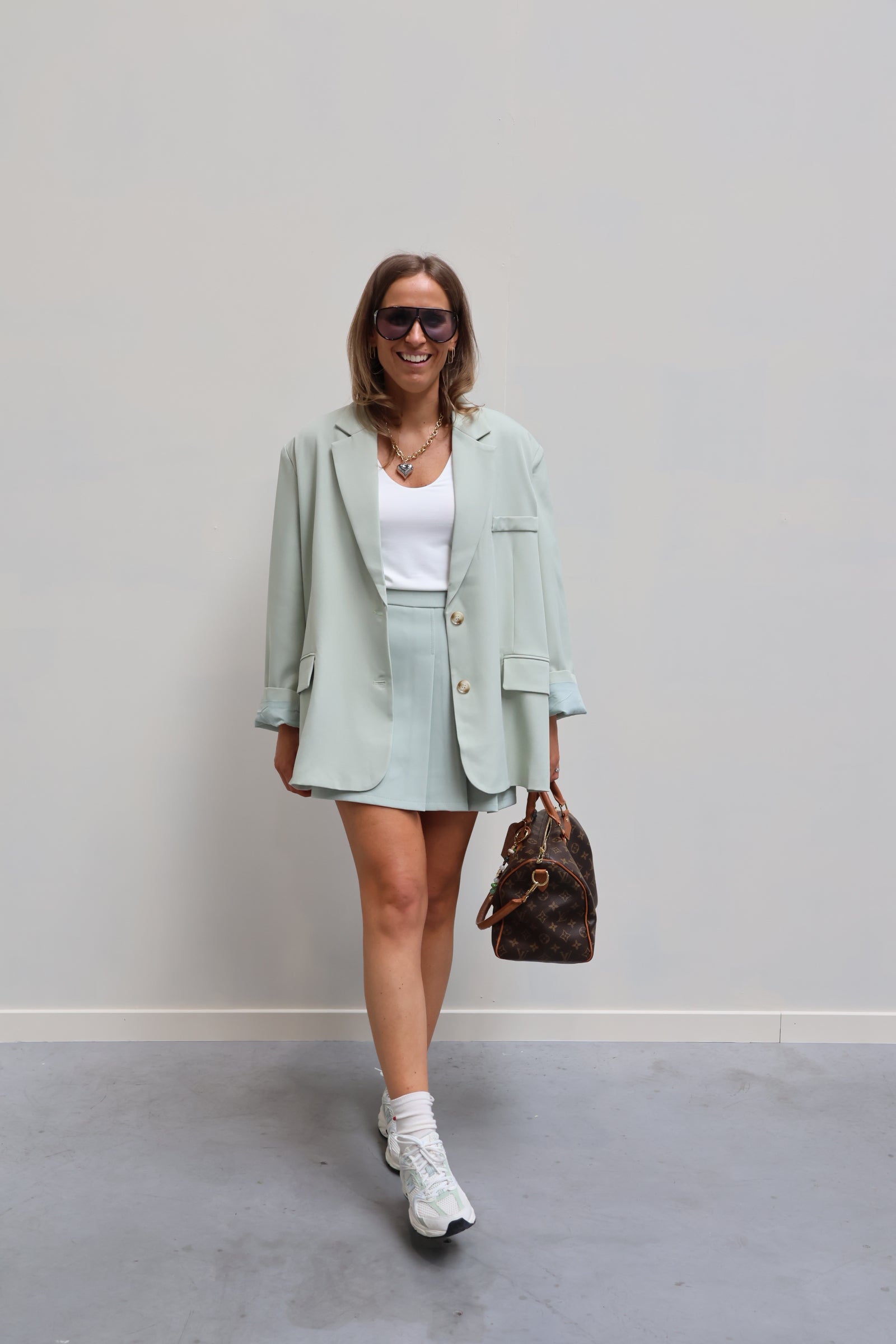 Cara oversized blazer mintgroen