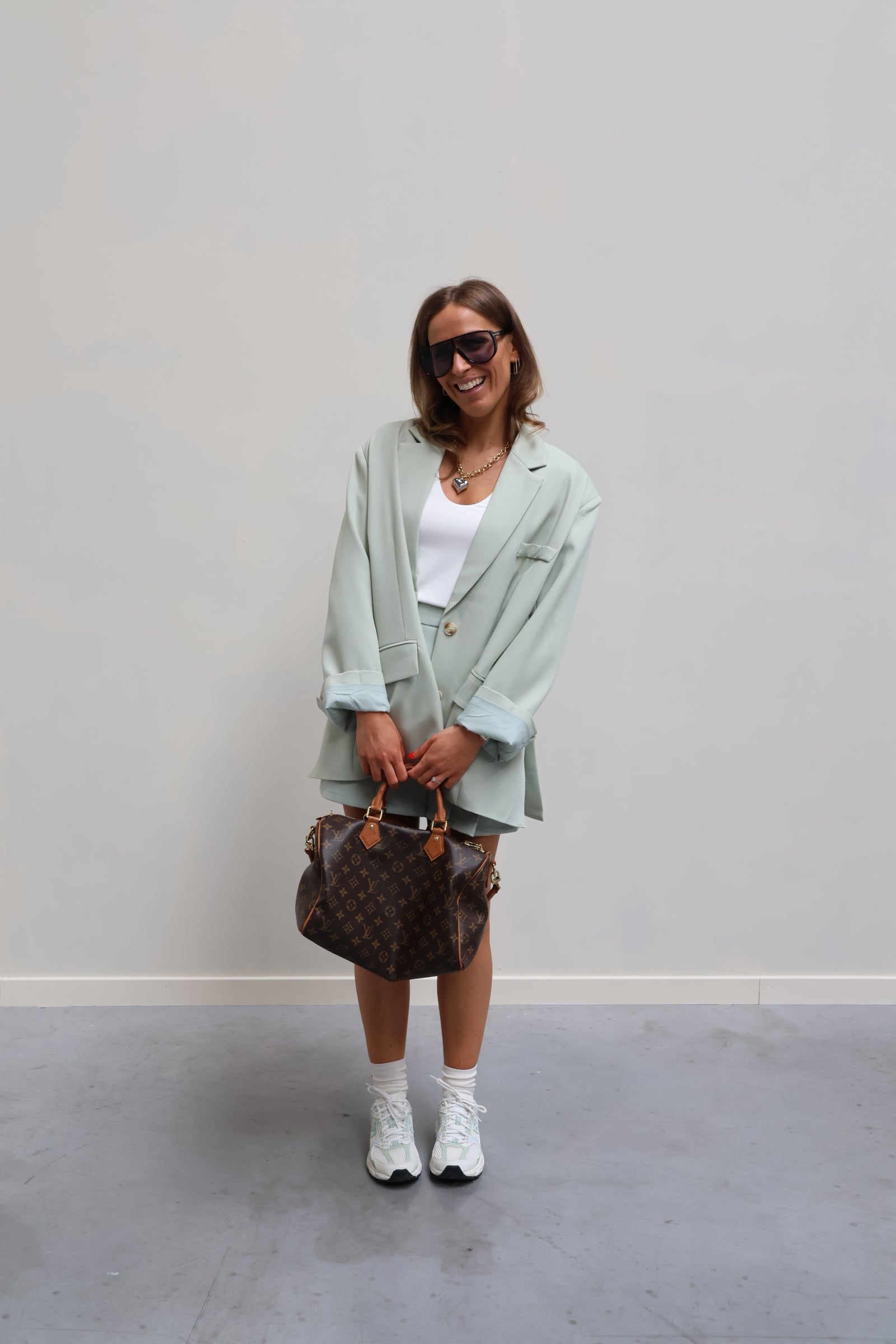 Cara oversized blazer mintgroen